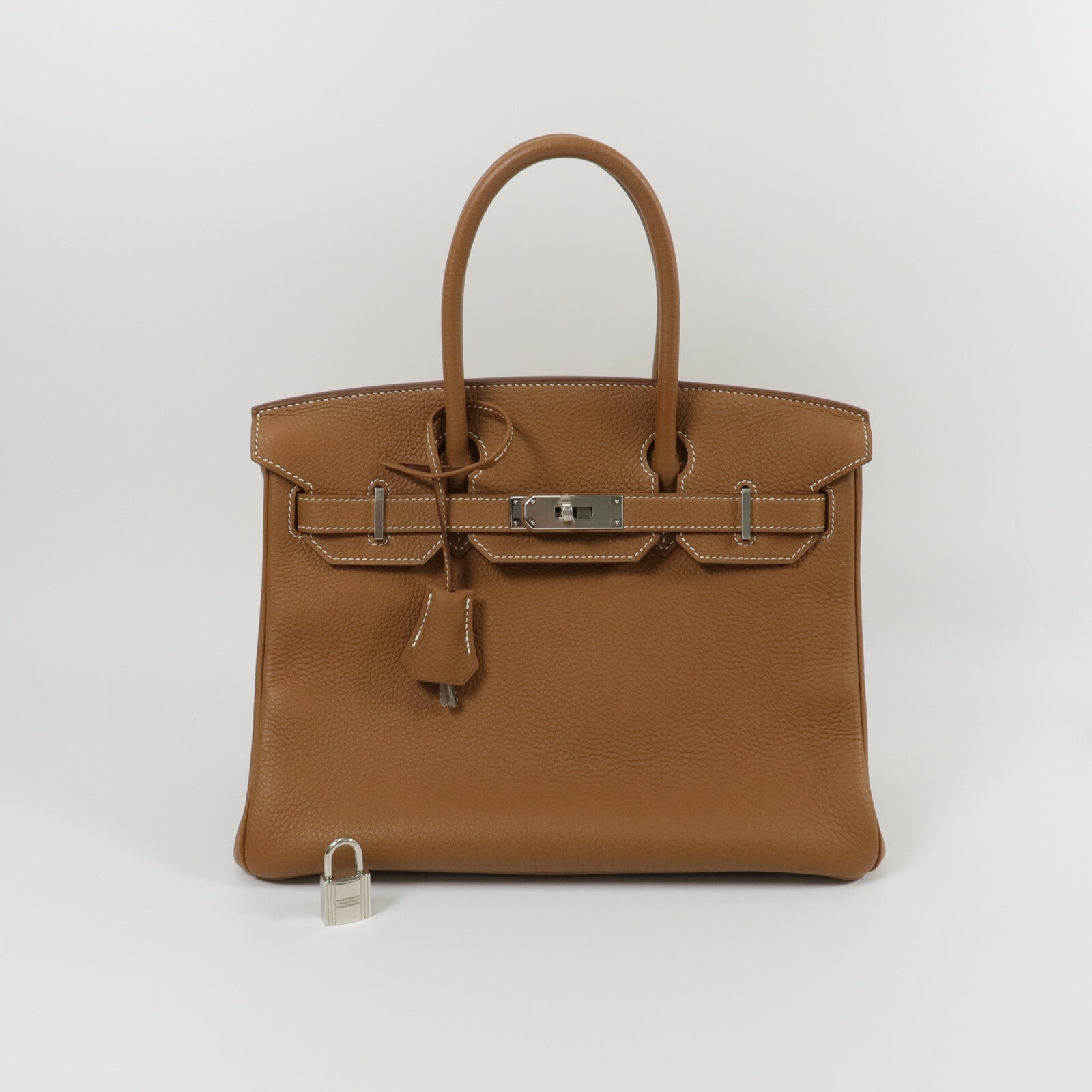 HERMES Togo皮革Birkin 30手挽袋Gold