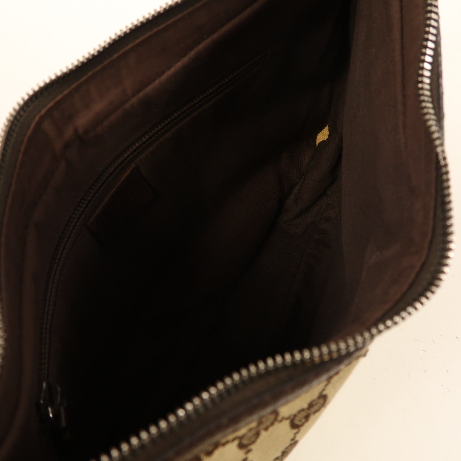 GUCCI 帆布Shoulder Bag銀扣肩背袋