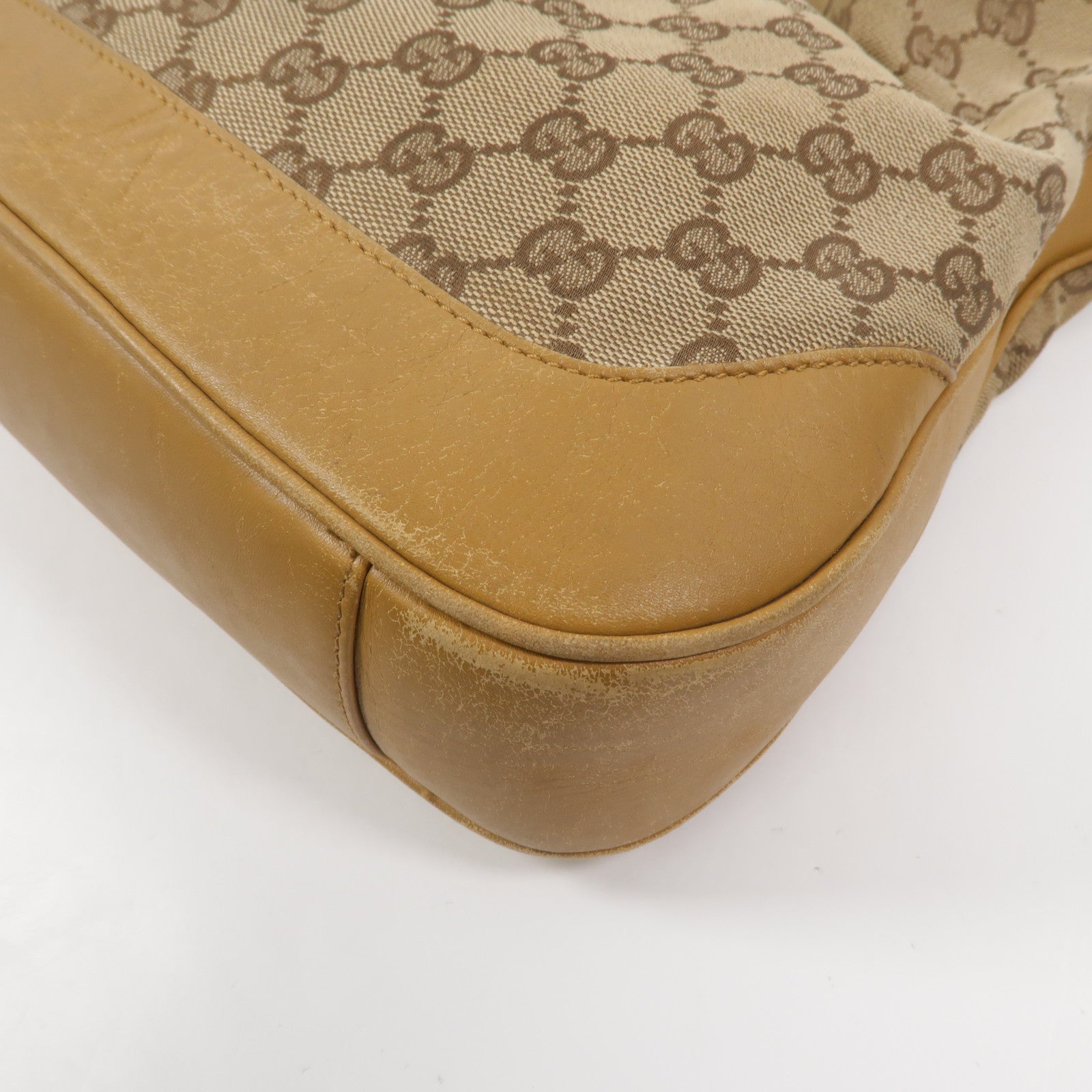 GUCCI 帆布Bamboo 2 Way Shoulder手挽肩背兩用袋