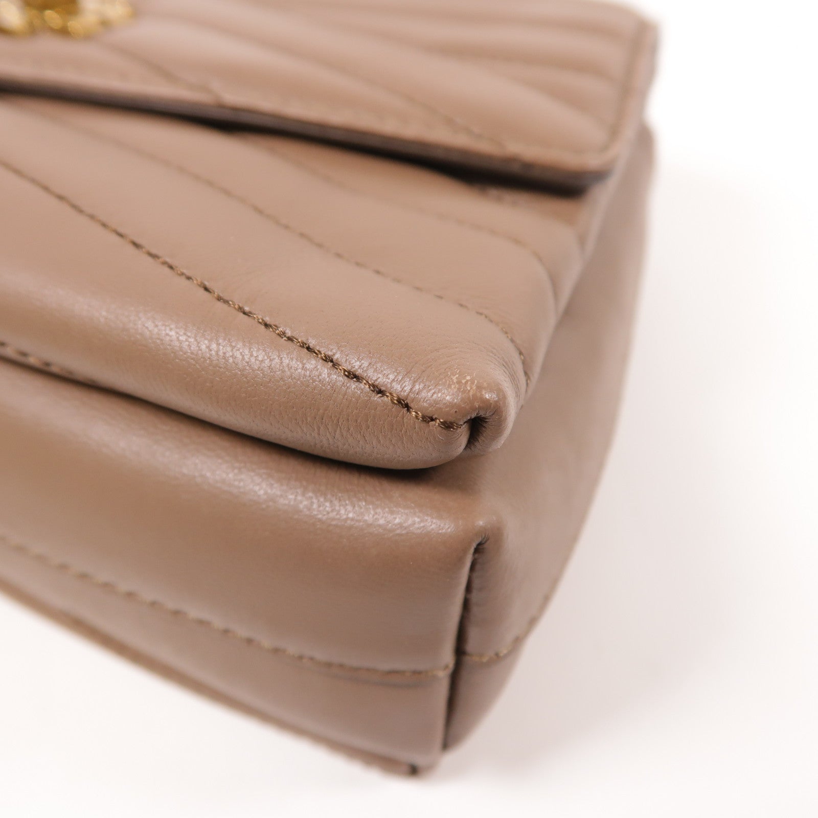 Tory Burch 羊皮皮革2 Way Shoulder金扣手挽肩背兩用袋