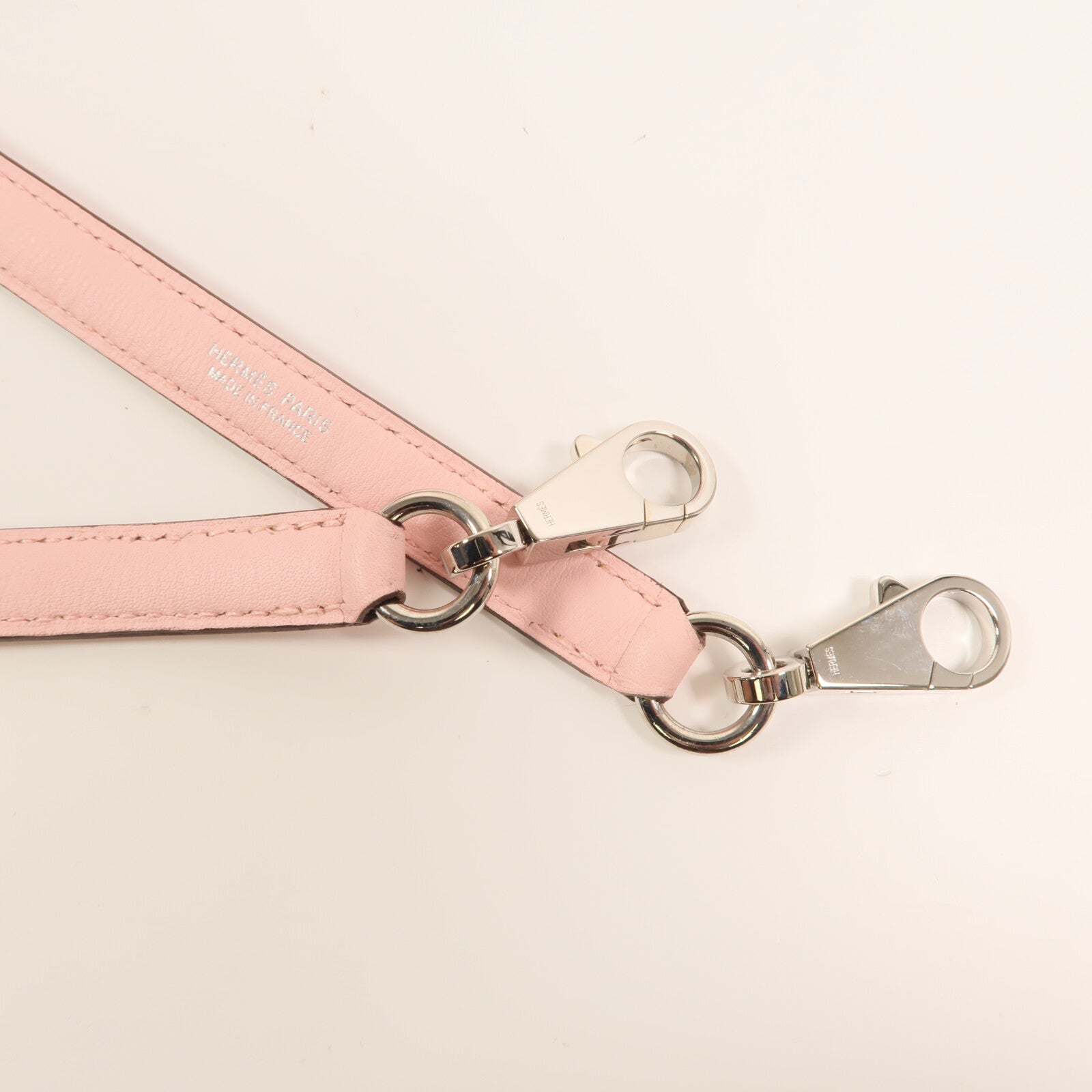 HERMES Epsom皮革Bolide 27銀扣手挽肩背兩用袋Rose Sakura