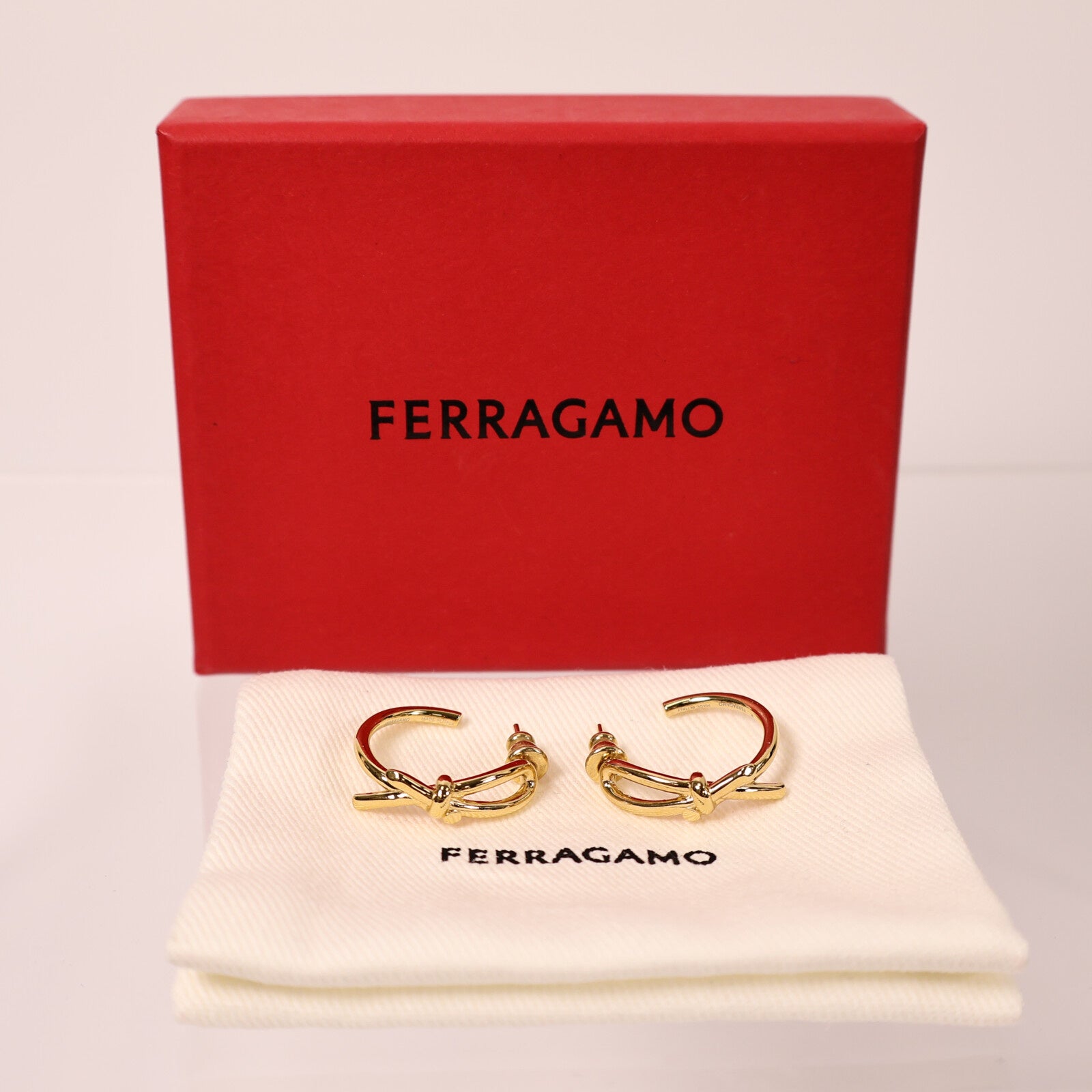 Salvatore Ferragamo 金屬Bow Earrings耳環