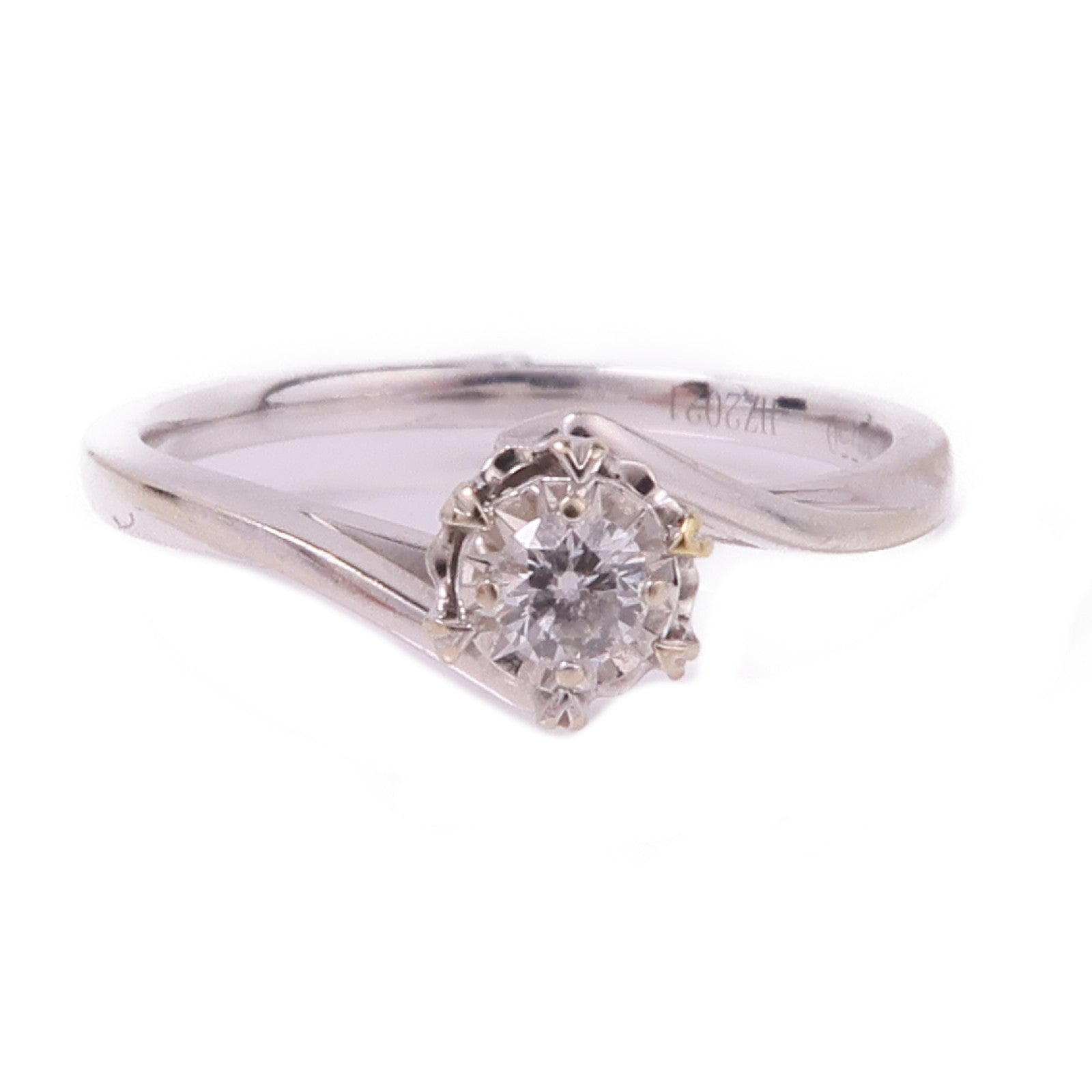 JEWELRY 【激減優惠】18K白金Diamond Ring鑽石戒指US#3.75