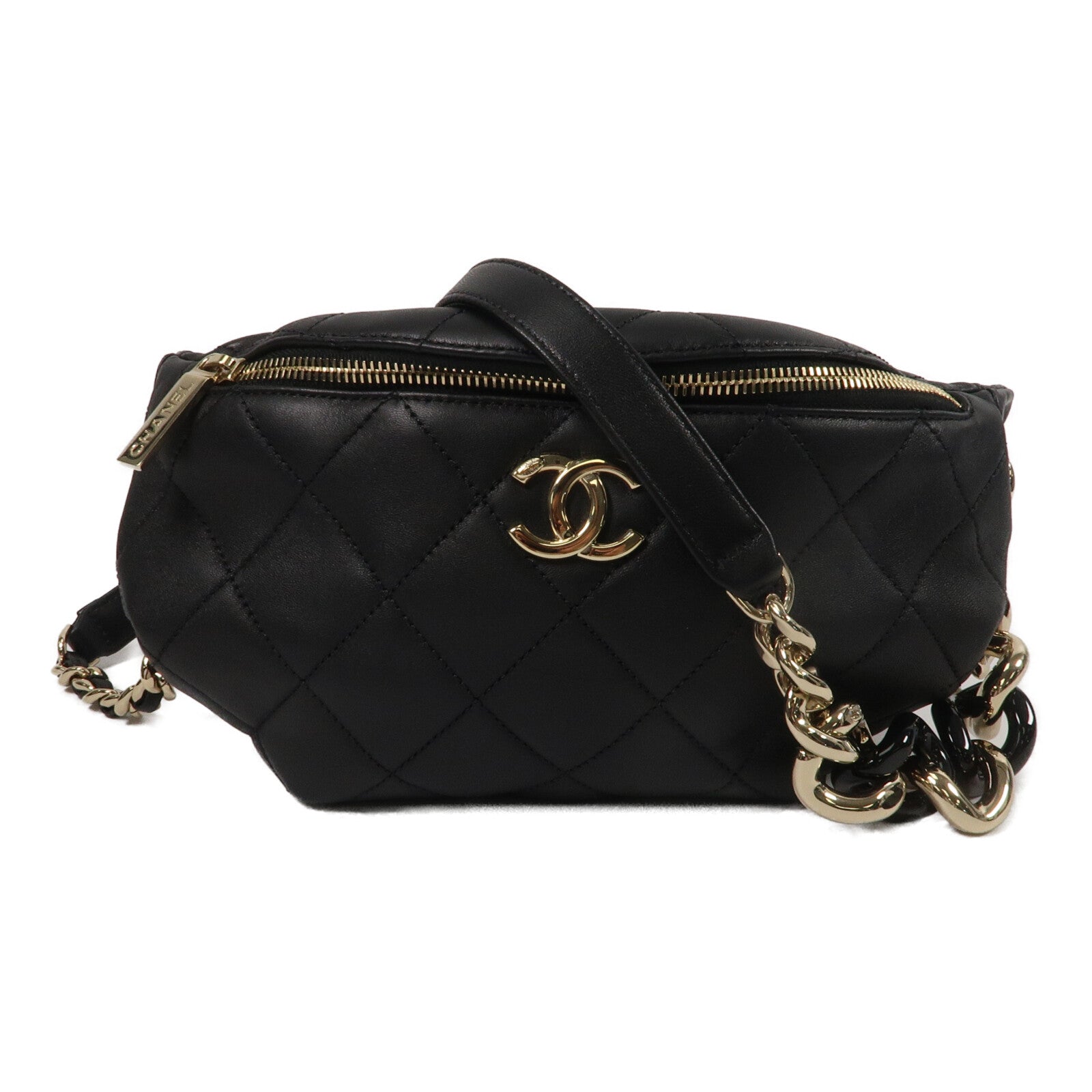CHANEL 羊皮皮革Waist Bag腰包