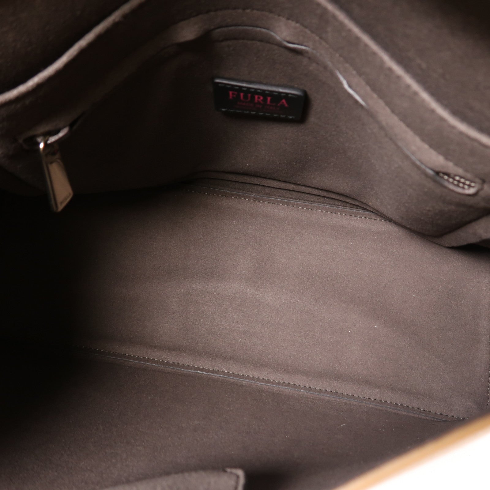 Furla 牛皮皮革2 Way Shoulder金扣手挽肩背兩用袋