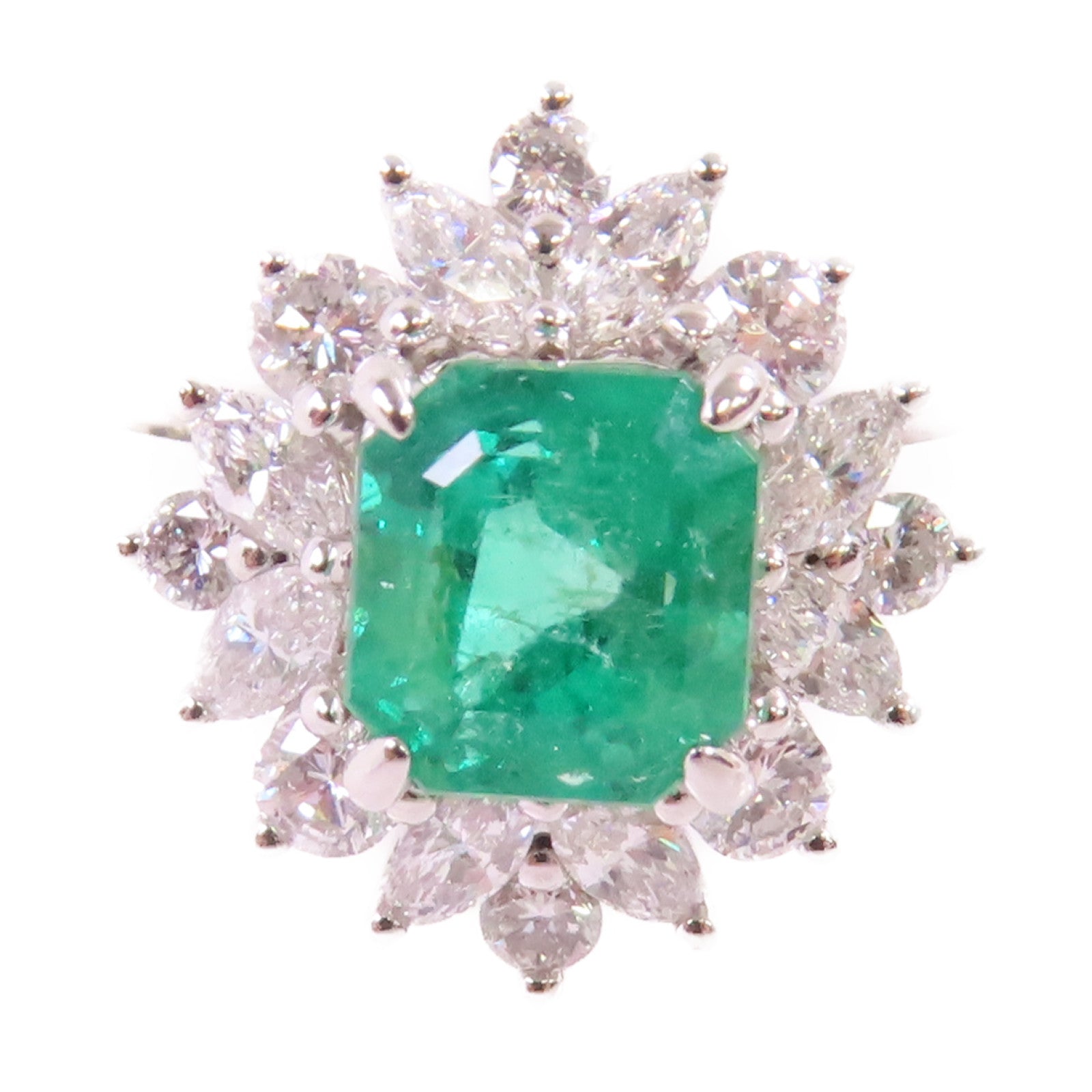 JEWELRY PT950鉑金/1.71ct綠寶石/0.82ct鑽石Emerald/Diamond