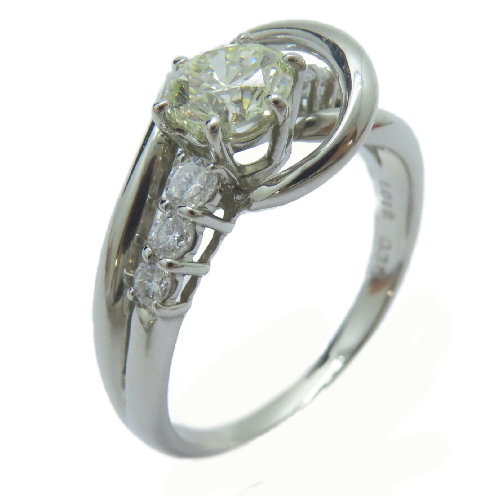 JEWELRY 【激減優惠】PT900鉑金Diamond Ring1.012ct鑽石/0.35ct鑚石戒指US#8.75