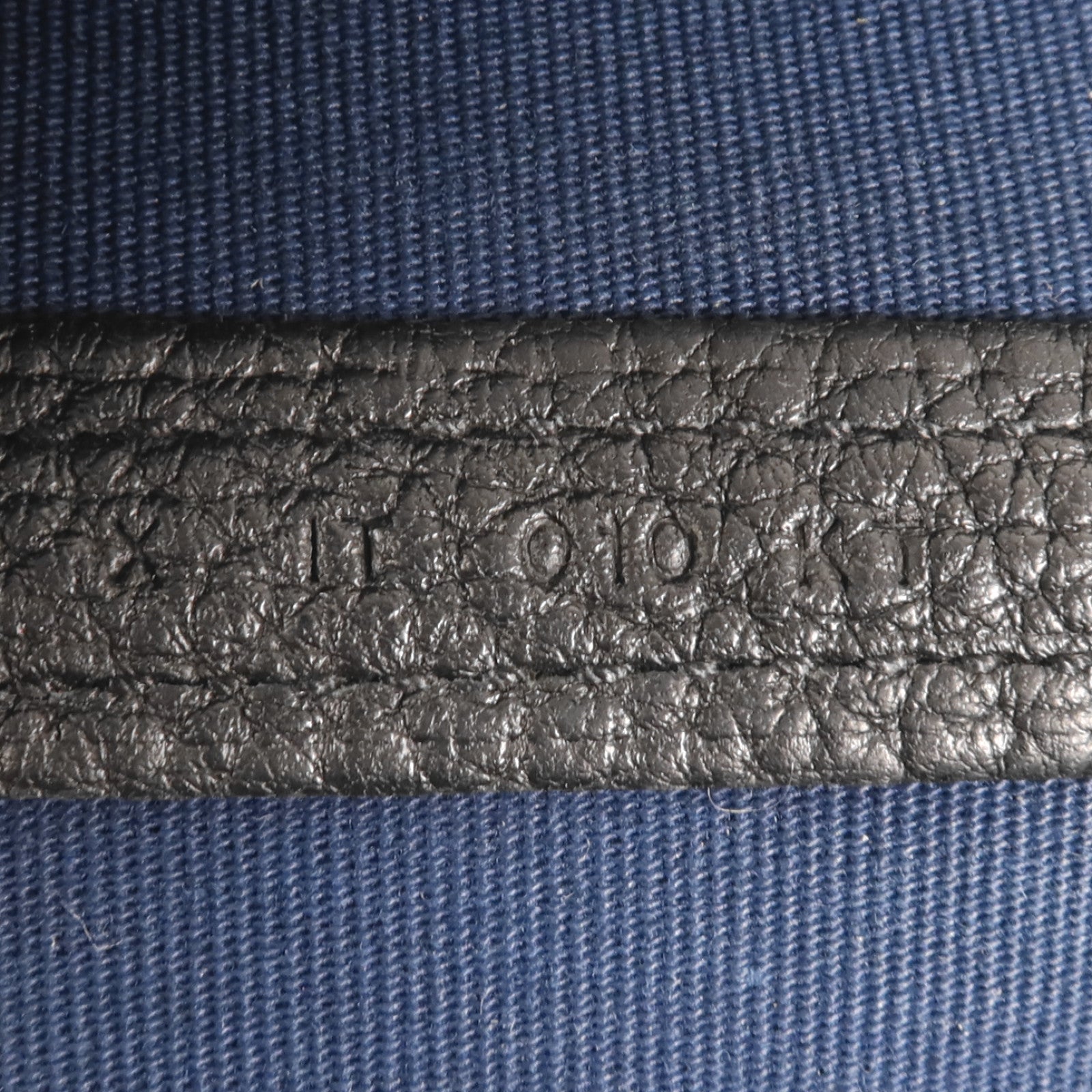 HERMES 帆布GardenParty PM銀扣手挽袋Bleu de Malte