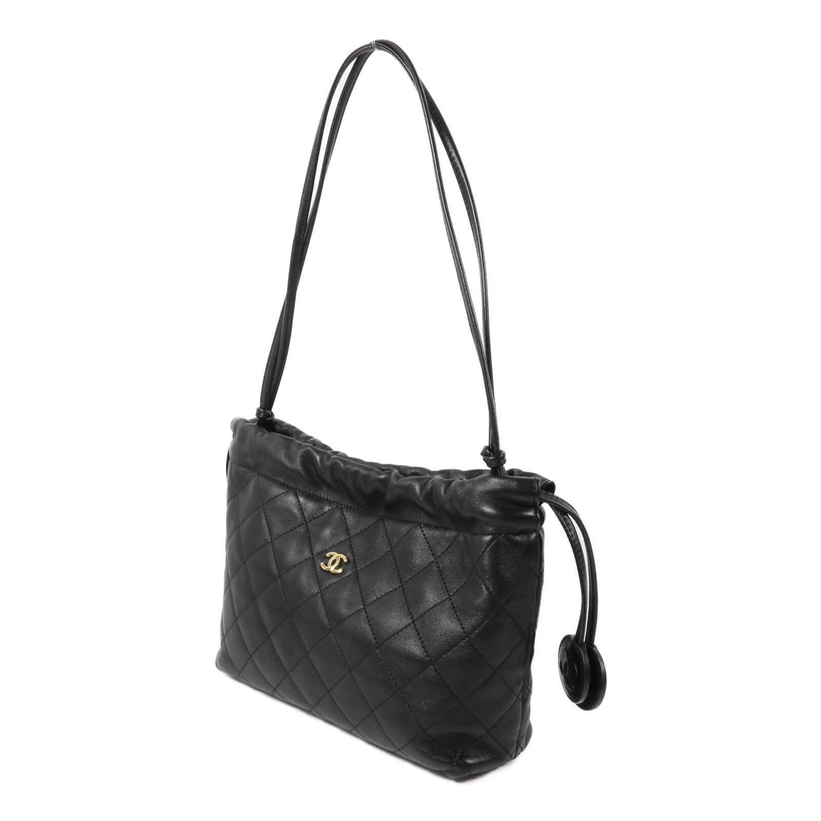 CHANEL 羊皮皮革Clutch With Leather Strap Large肩背袋