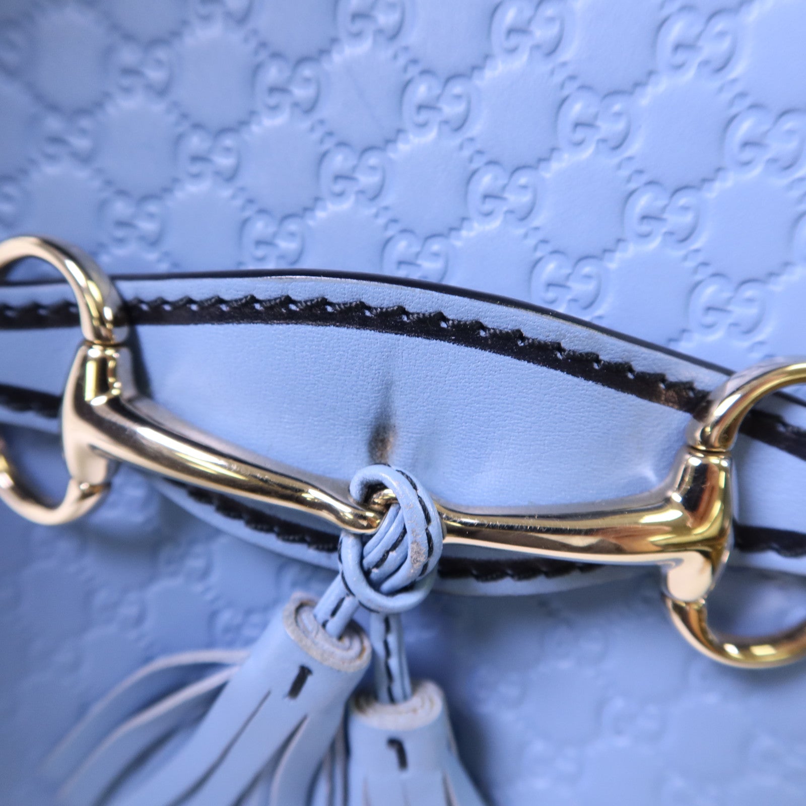 GUCCI 牛皮皮革Chain Shoulder金扣肩背袋