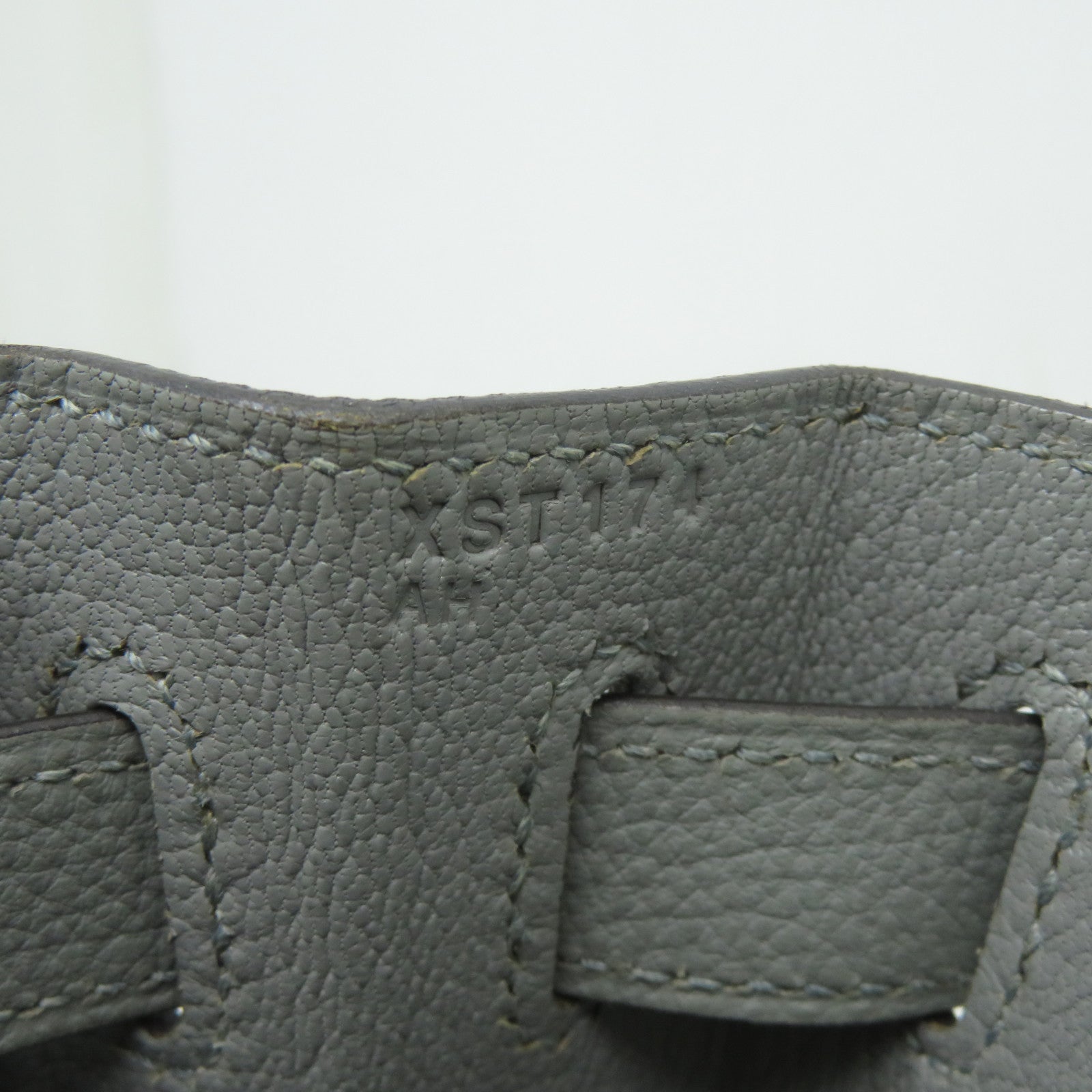 HERMES Togo皮革Kelly 28金扣手挽肩背兩用袋海鷗灰色