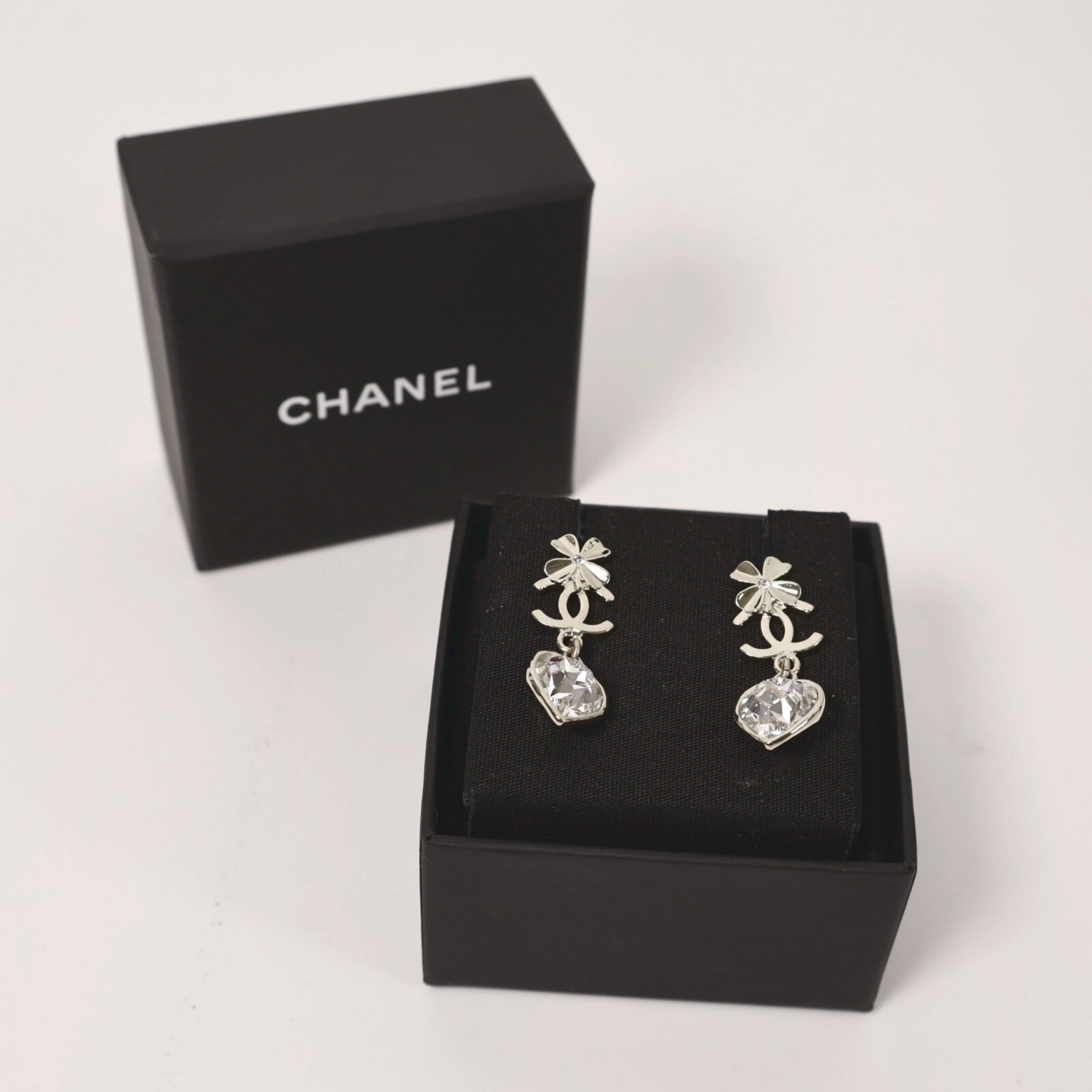 CHANEL 金屬/水晶Earring耳環
