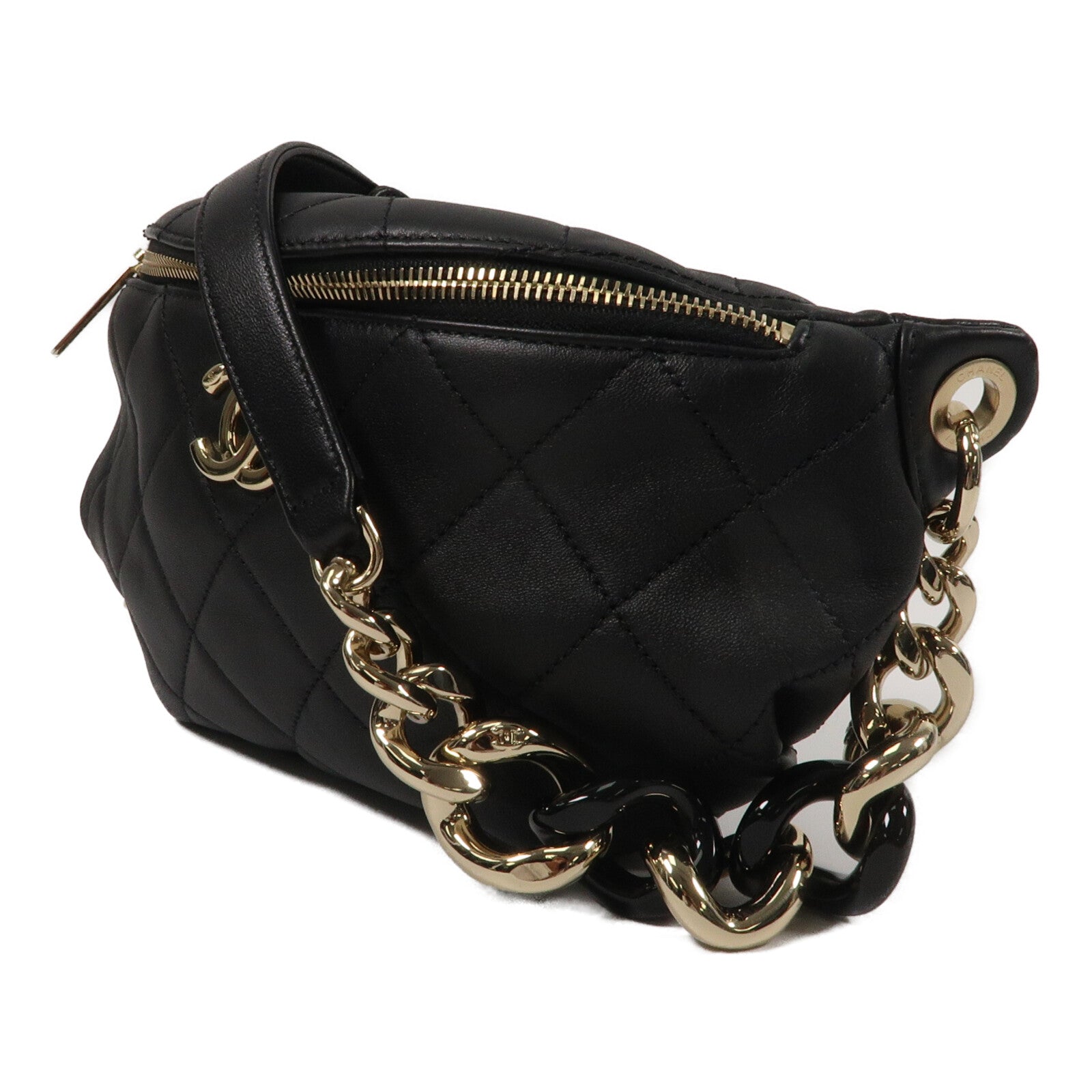 CHANEL 羊皮皮革Waist Bag腰包