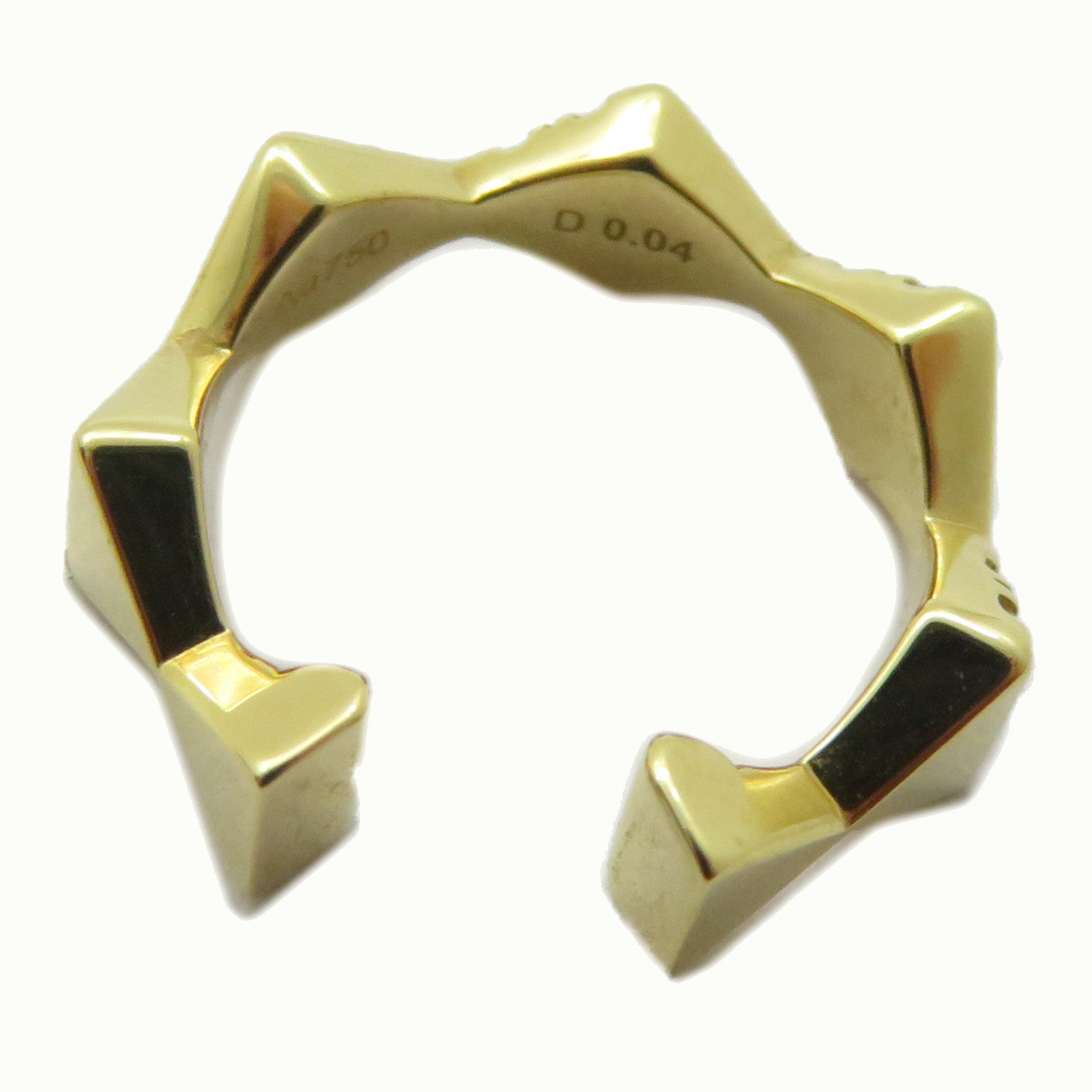JEWELRY 18K黃金Diamond Ear Cuff 0.04ct鑽石耳環