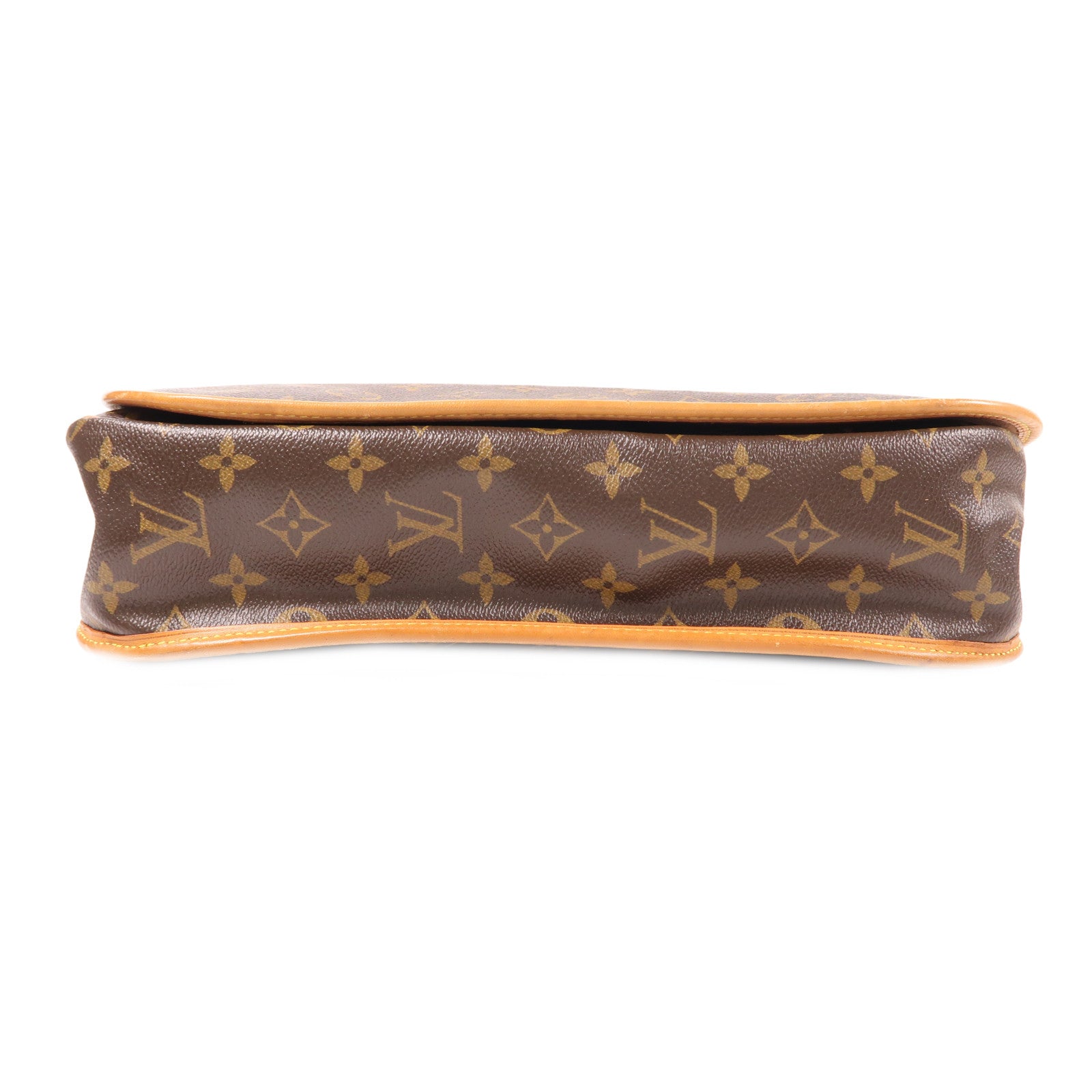 LOUIS VUITTON Monogram Bosphore GM金扣肩背袋啡色