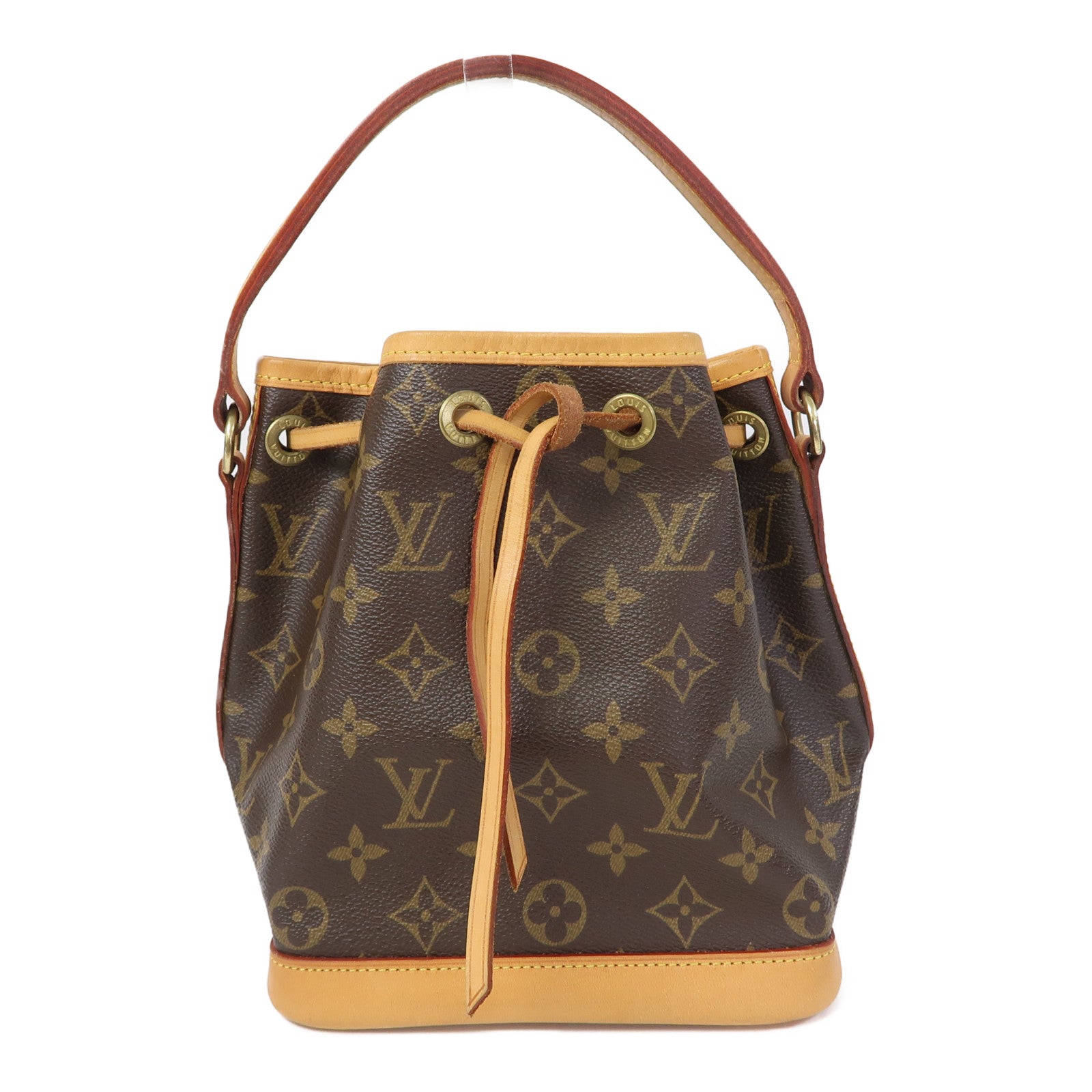 LOUIS VUITTON Monogram Mini Noe金扣手挽袋啡色