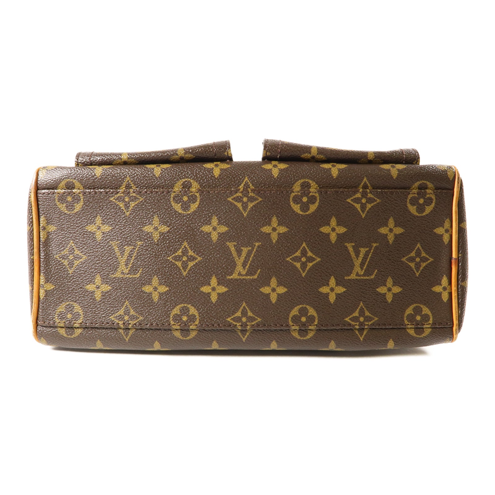 LOUIS VUITTON Monogram Manhattan PM手挽袋棕色