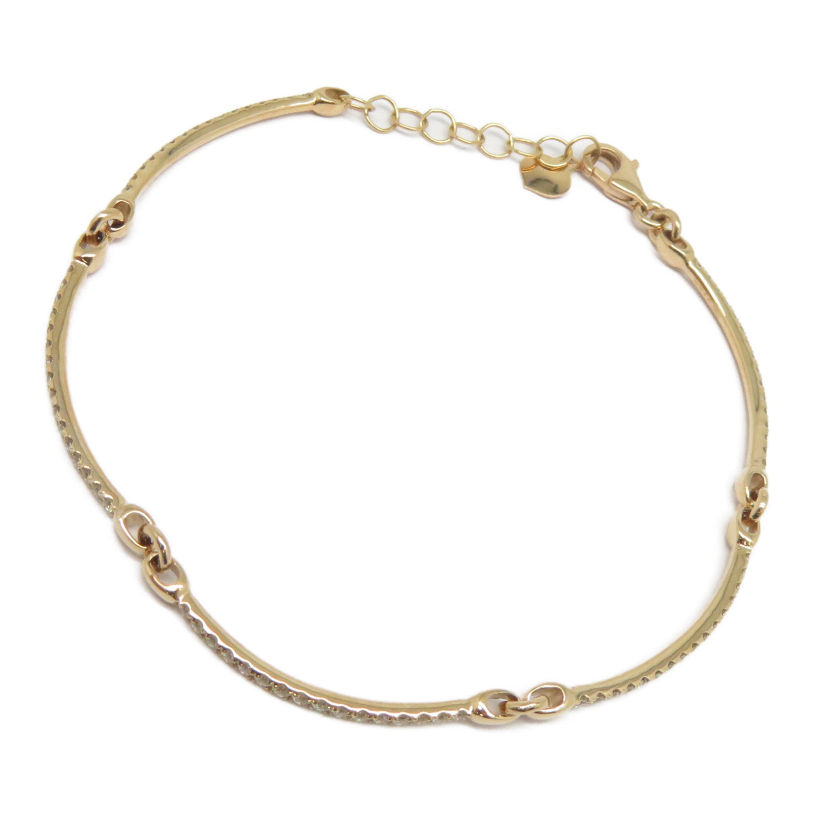 JEWELRY 【激減優惠】18K玫瑰金Diamond Bracelet 0.735ct鑽石手鏈粉金色