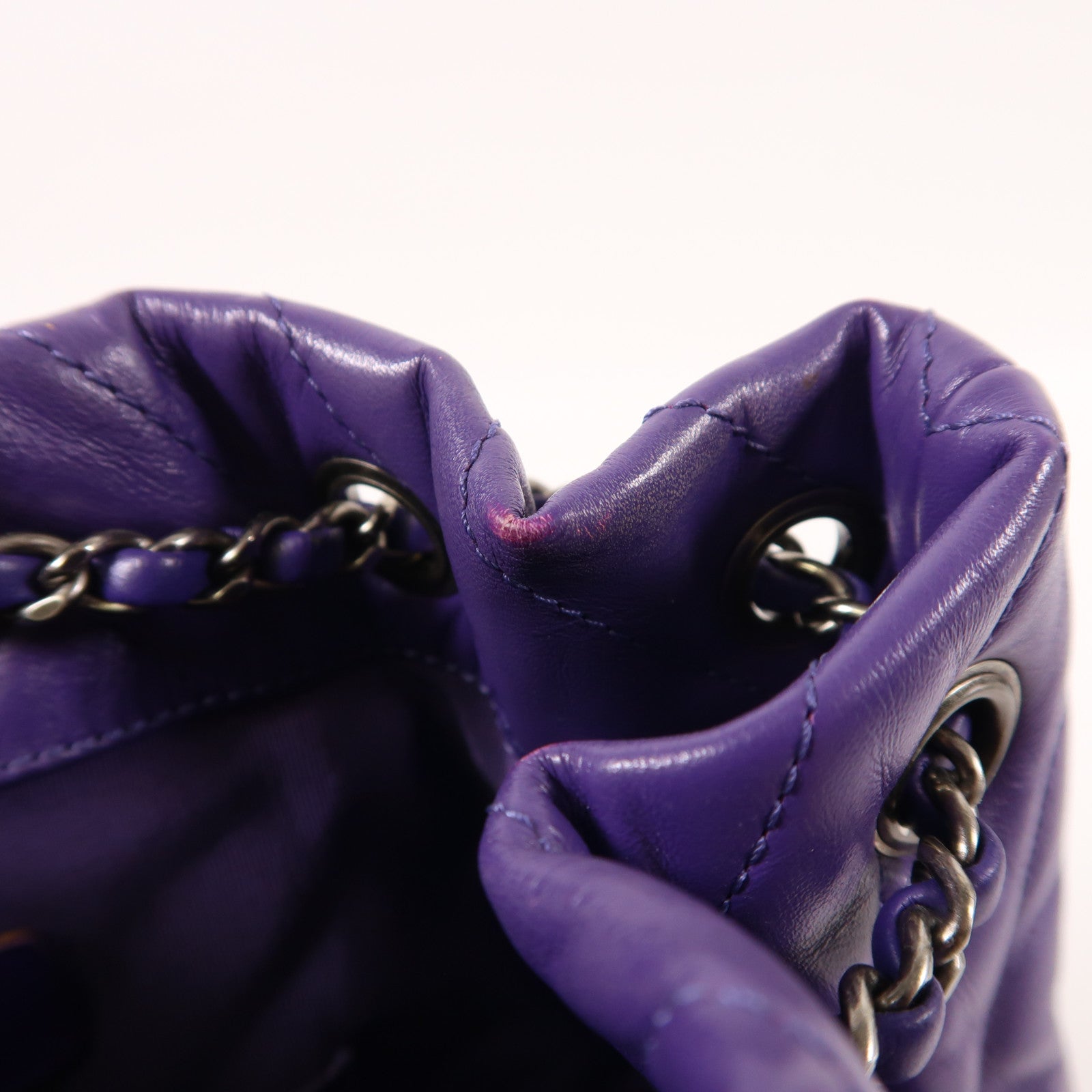 CHANEL 皮革Gabrielle BackPack鏈帶背包