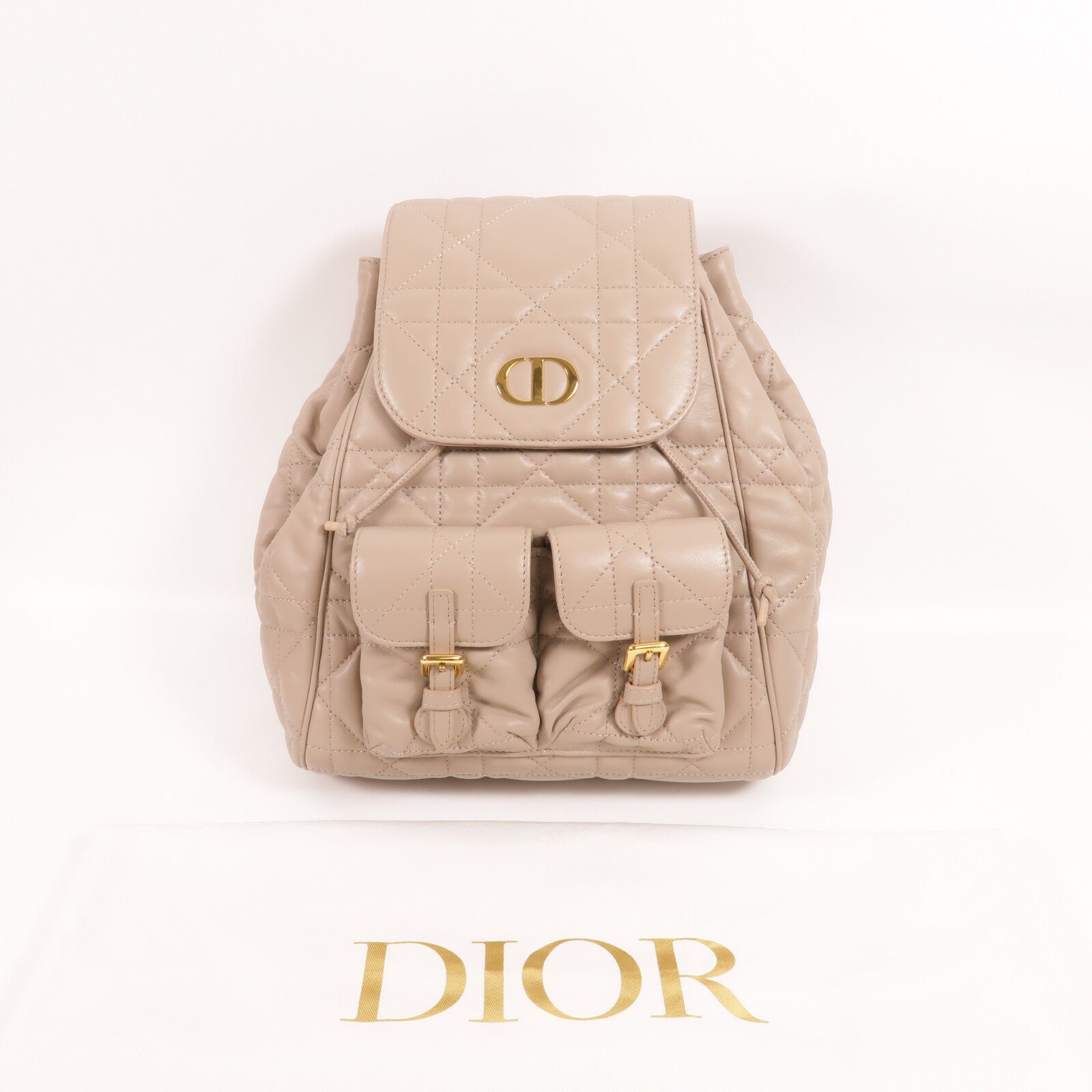Dior 羊皮皮革Medium Dior Caro Backpack背包