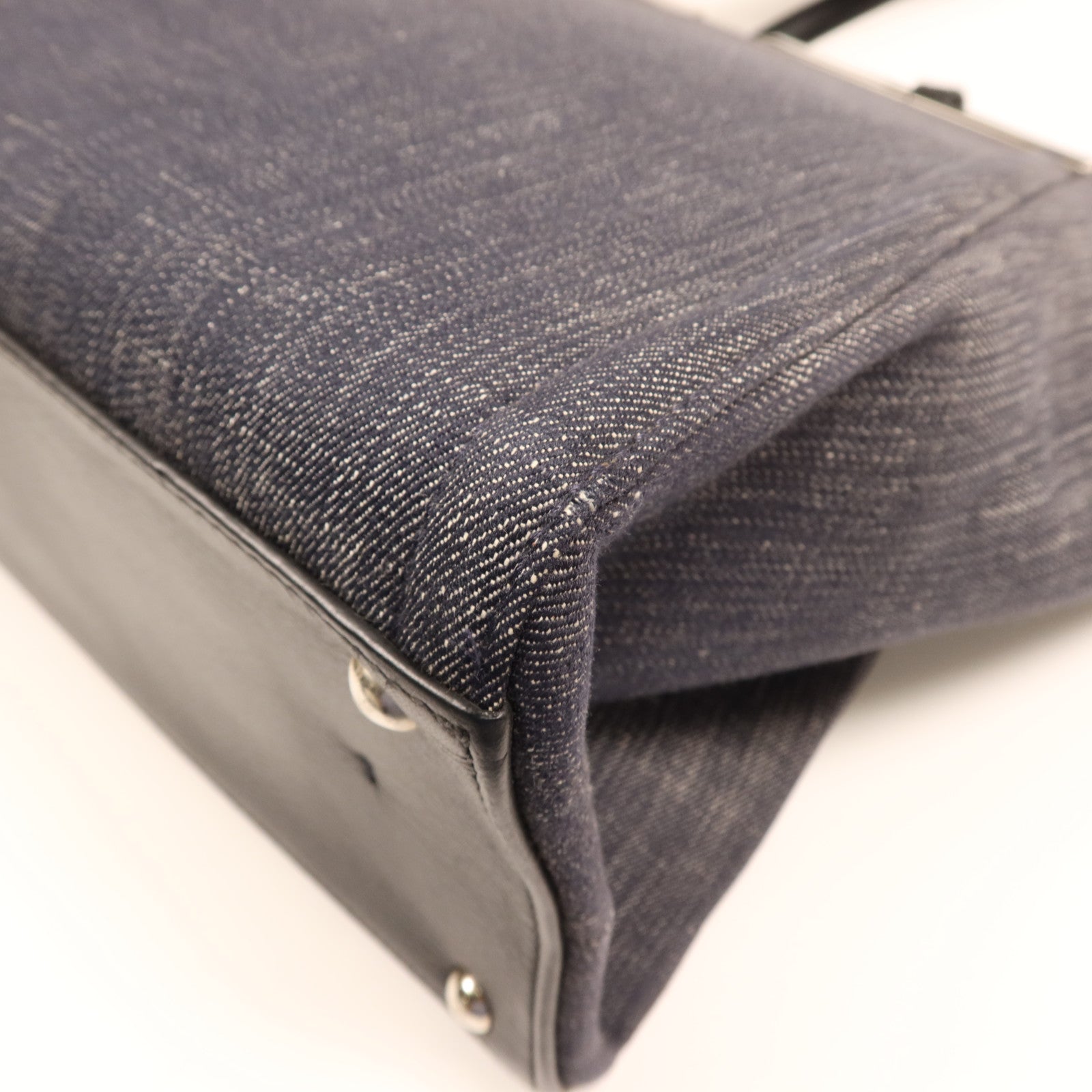 FENDI 帆布Tote Bag銀扣手挽袋