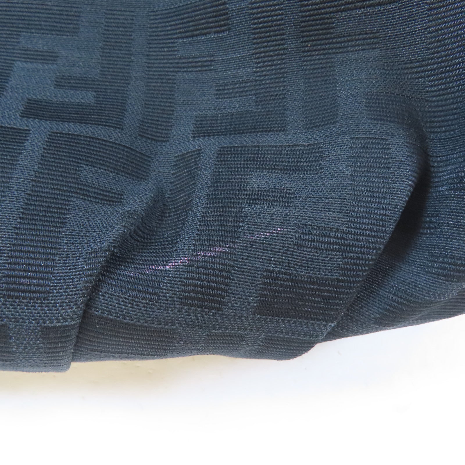 FENDI 帆布Zucca Mia Flap銀扣肩背袋啡色