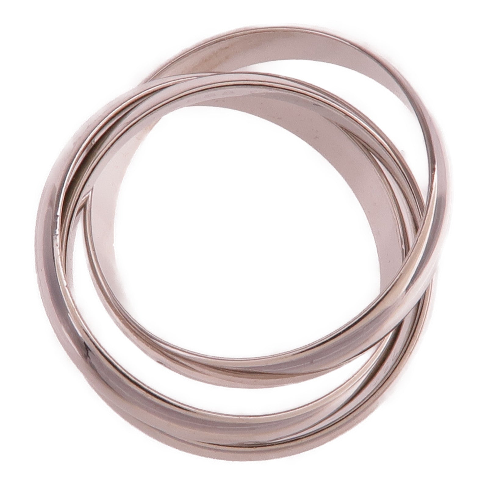CARTIER 18K白金Trinity Ring戒指CARTIER#49/US#5