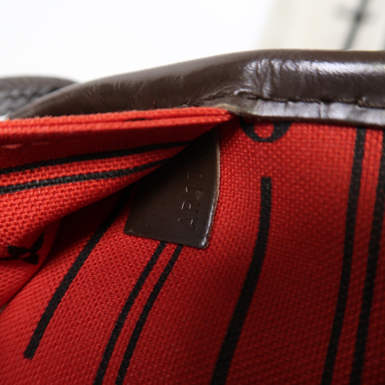 LOUIS VUITTON 【激減優惠】Damier Ebene Neverfull MM金扣肩背袋啡色