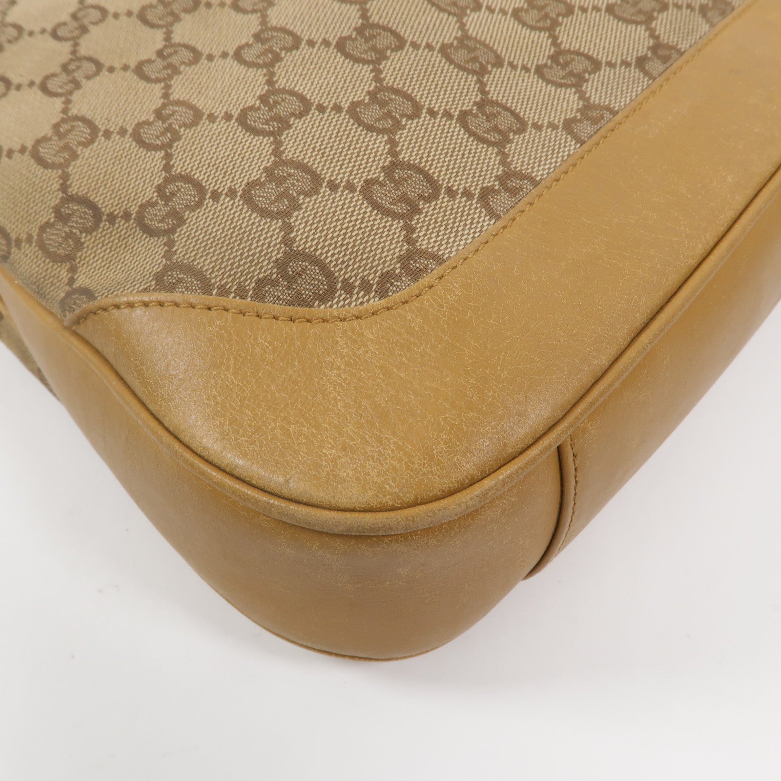 GUCCI 帆布Bamboo 2 Way Shoulder手挽肩背兩用袋