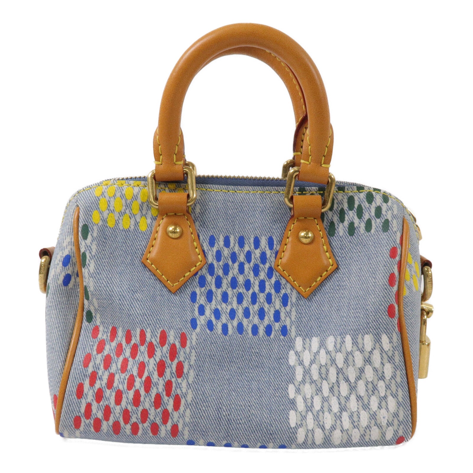 LOUIS VUITTON 牛仔布Speedy 18 Bandouliere手挽肩背兩用袋