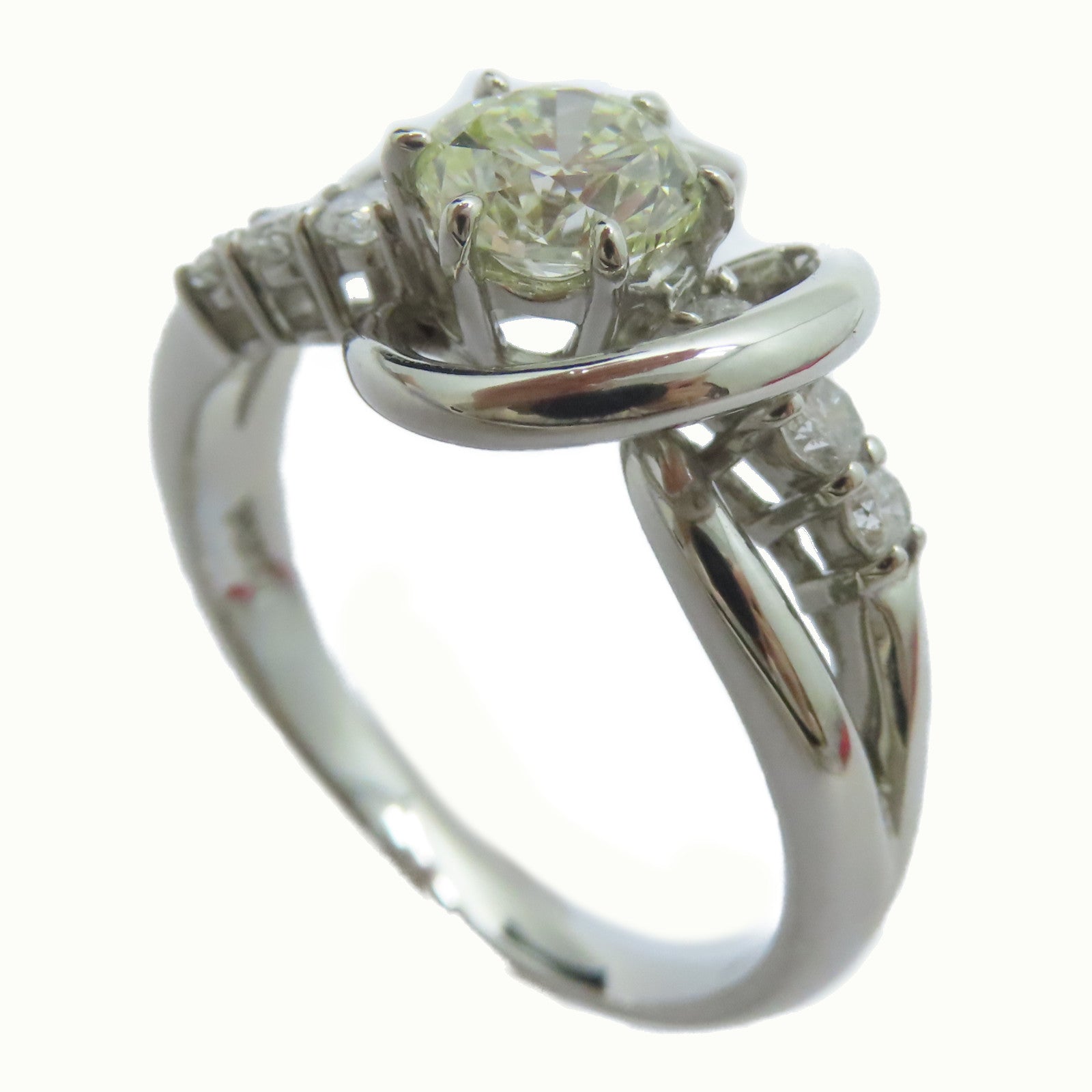 JEWELRY 【激減優惠】PT900鉑金Diamond Ring1.012ct鑽石/0.35ct鑚石戒指US#8.75