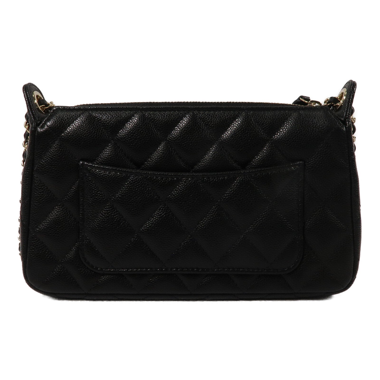 CHANEL 牛皮皮革Clutch With Chain鏈帶肩背袋