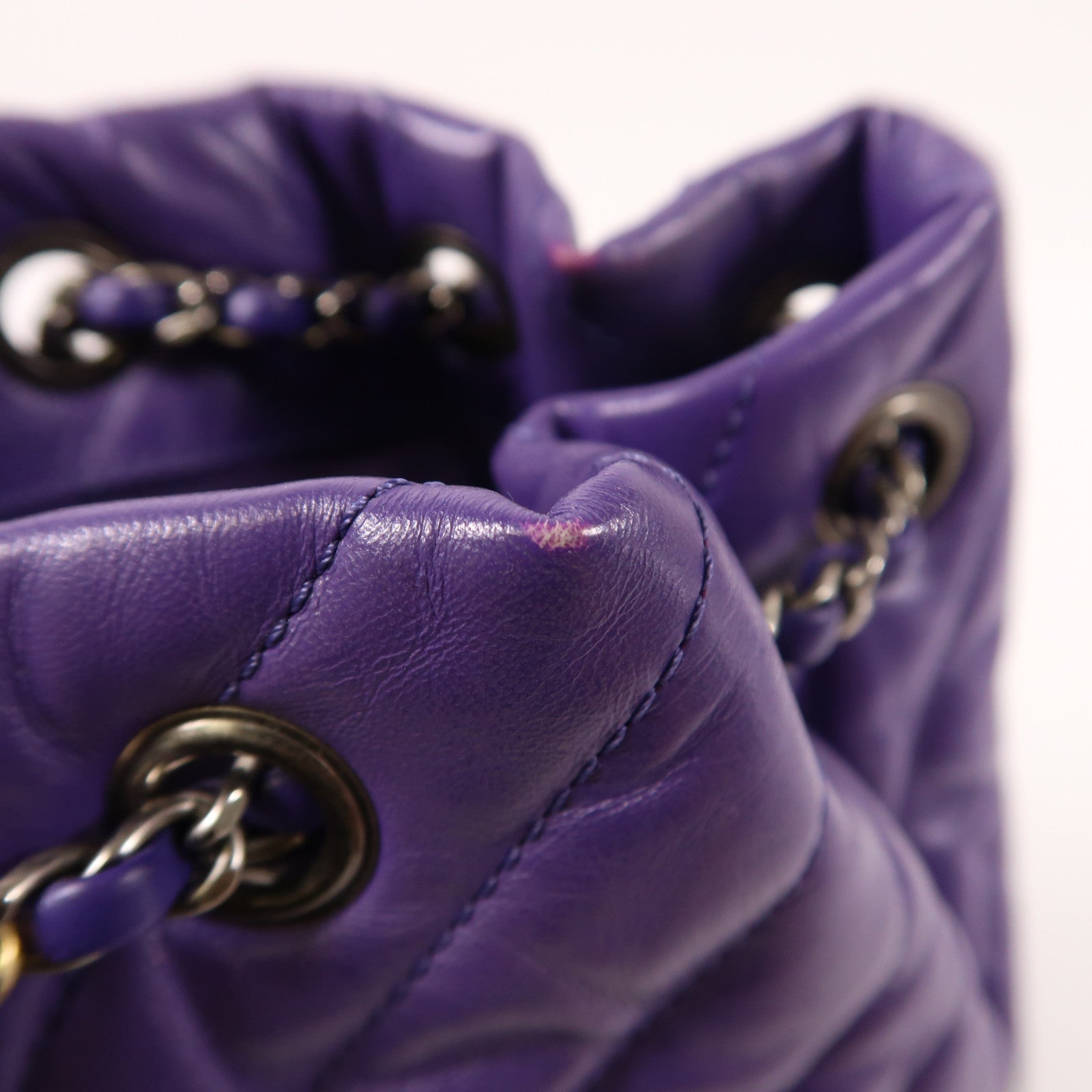 CHANEL 皮革Gabrielle BackPack鏈帶背包