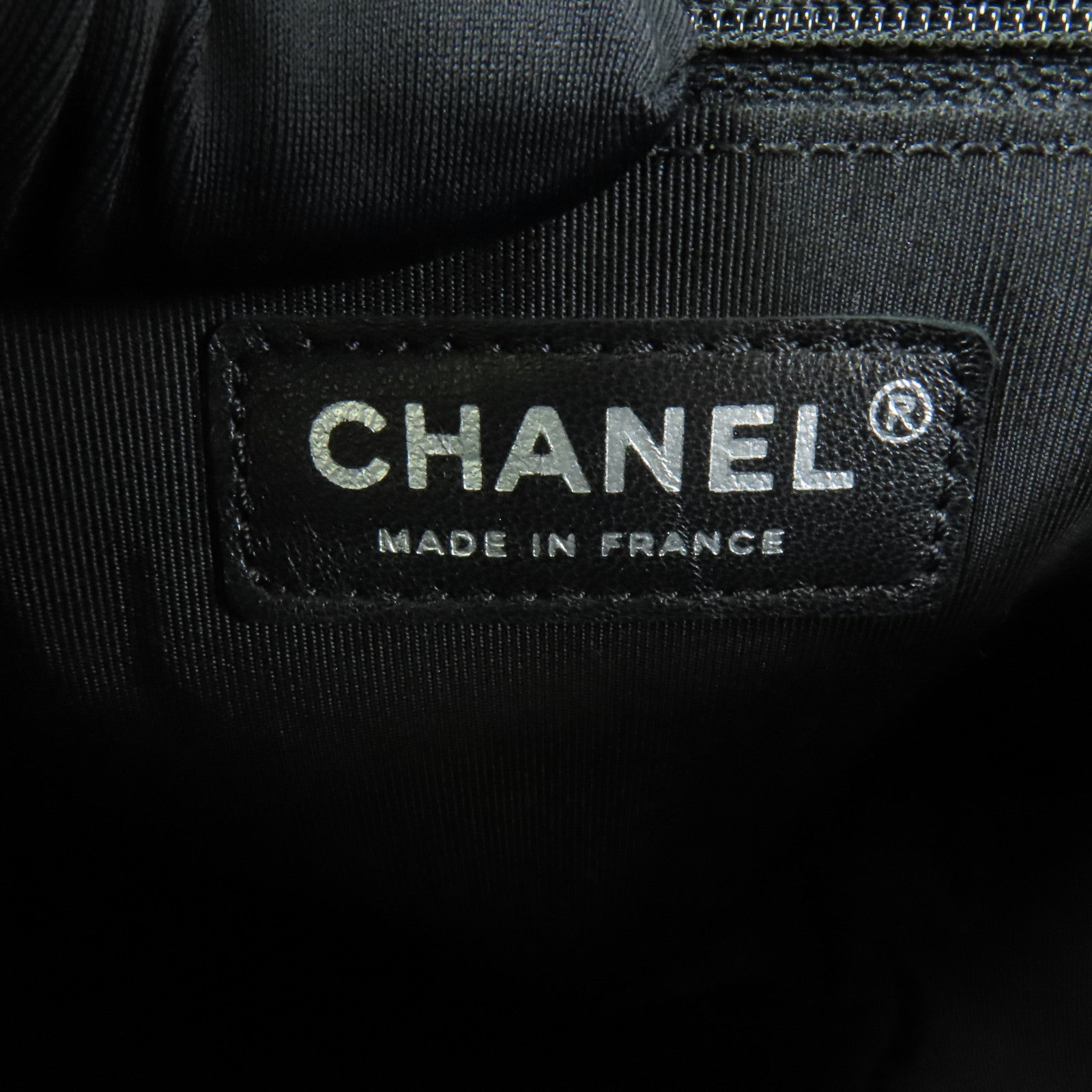 CHANEL 牛皮皮革Chain Shoulder Bag銀扣肩背袋