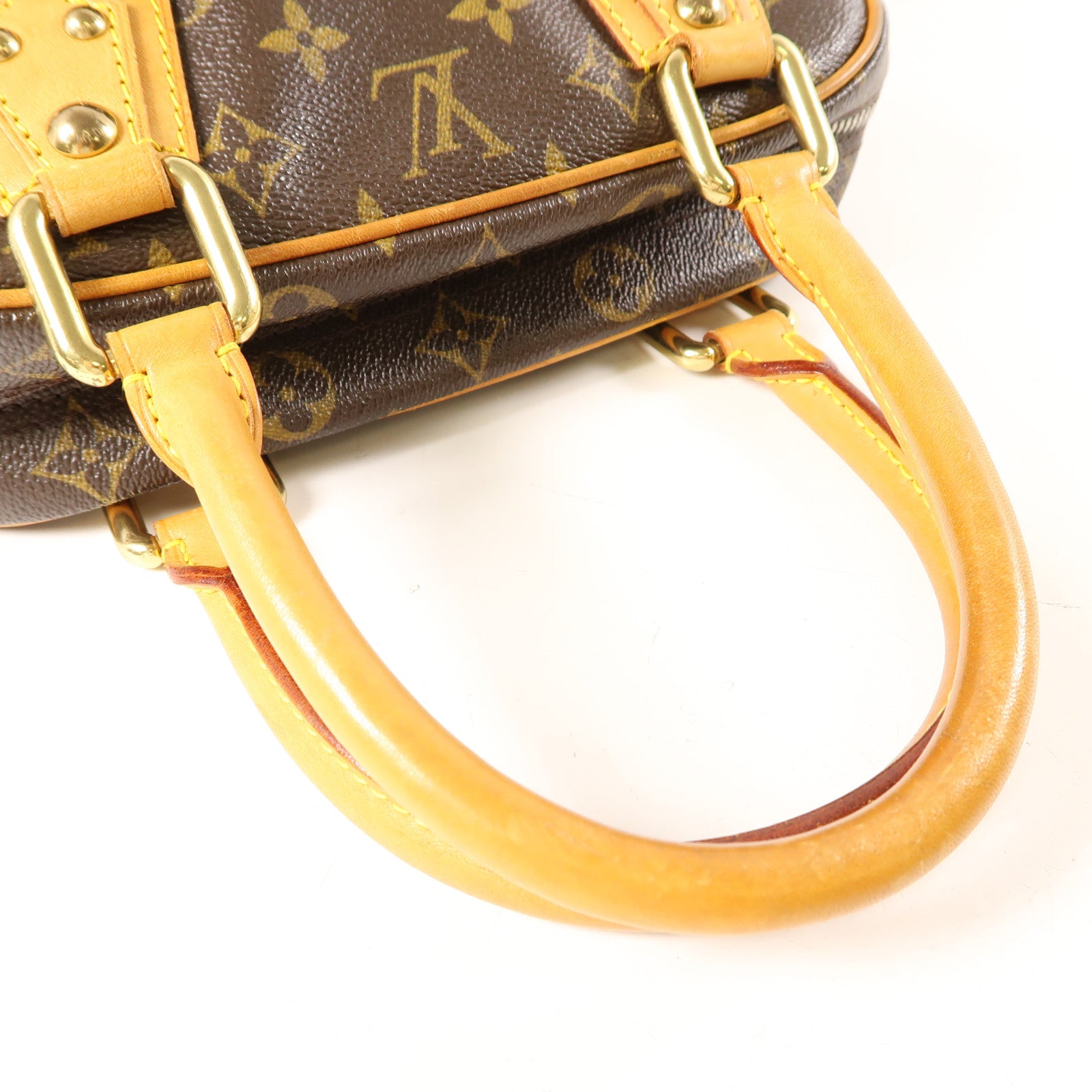 LOUIS VUITTON Monogram Manhattan PM手挽袋棕色