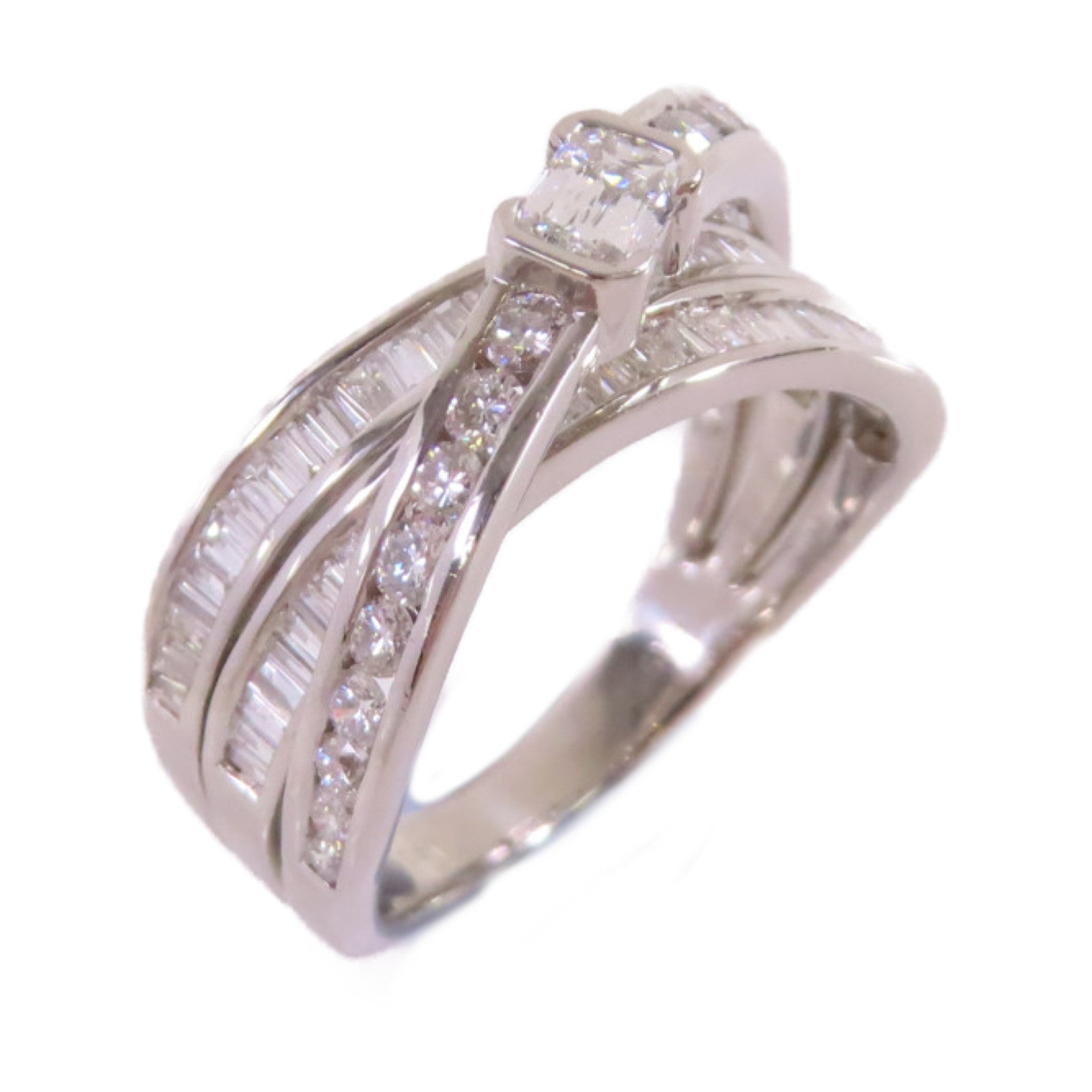 JEWELRY PT950鉑金/1.4ct鑽石Diamond Ring戒指US#8