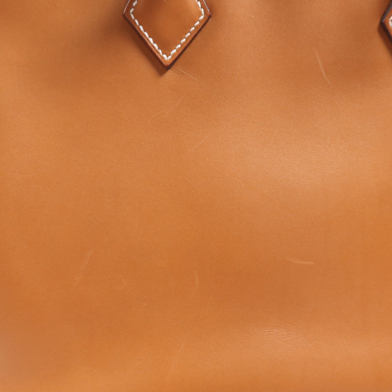 HERMES Butler皮革Plume Pop 32銀扣手挽袋Naturel