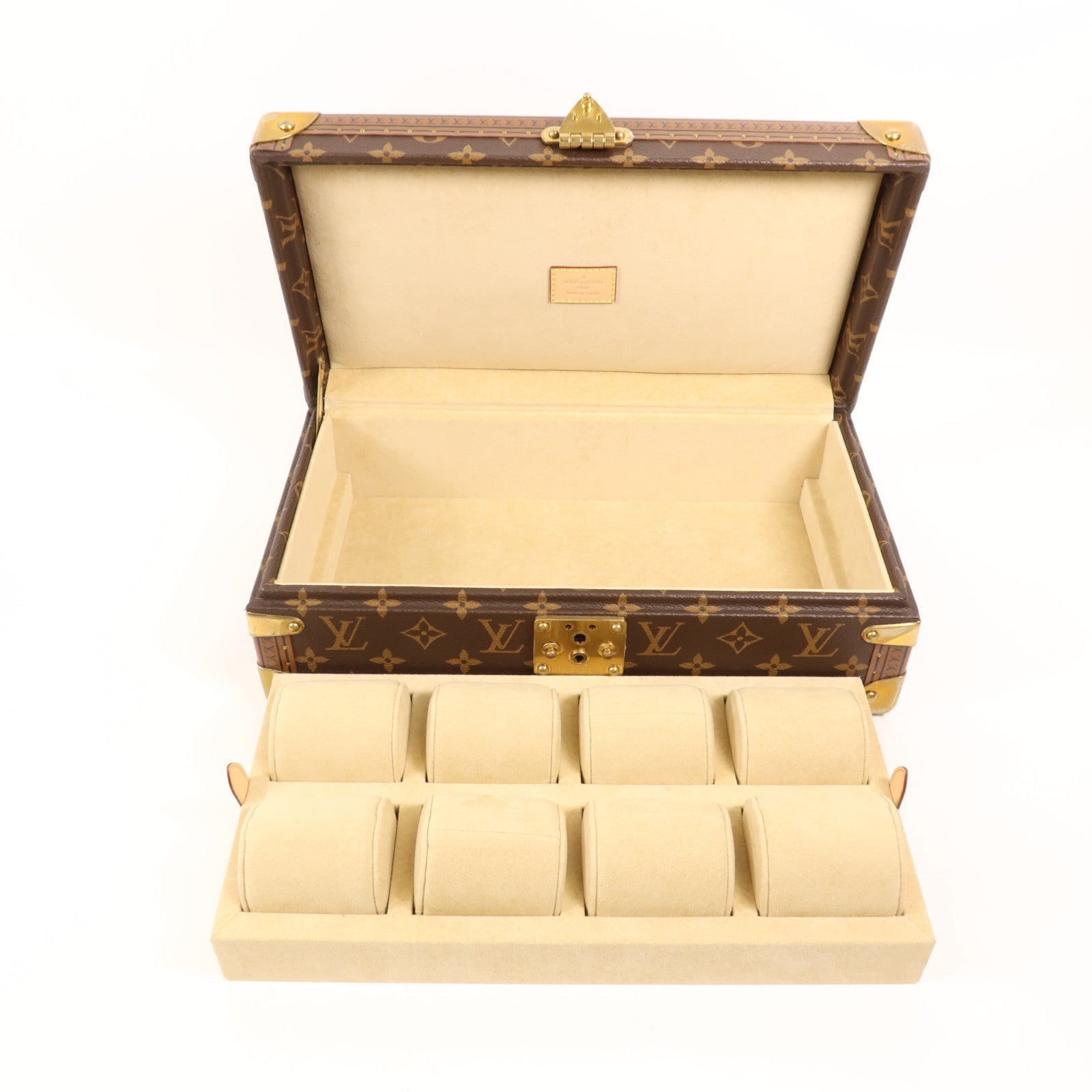 LOUIS VUITTON Monogram Coffret 8 Montres金扣箱子