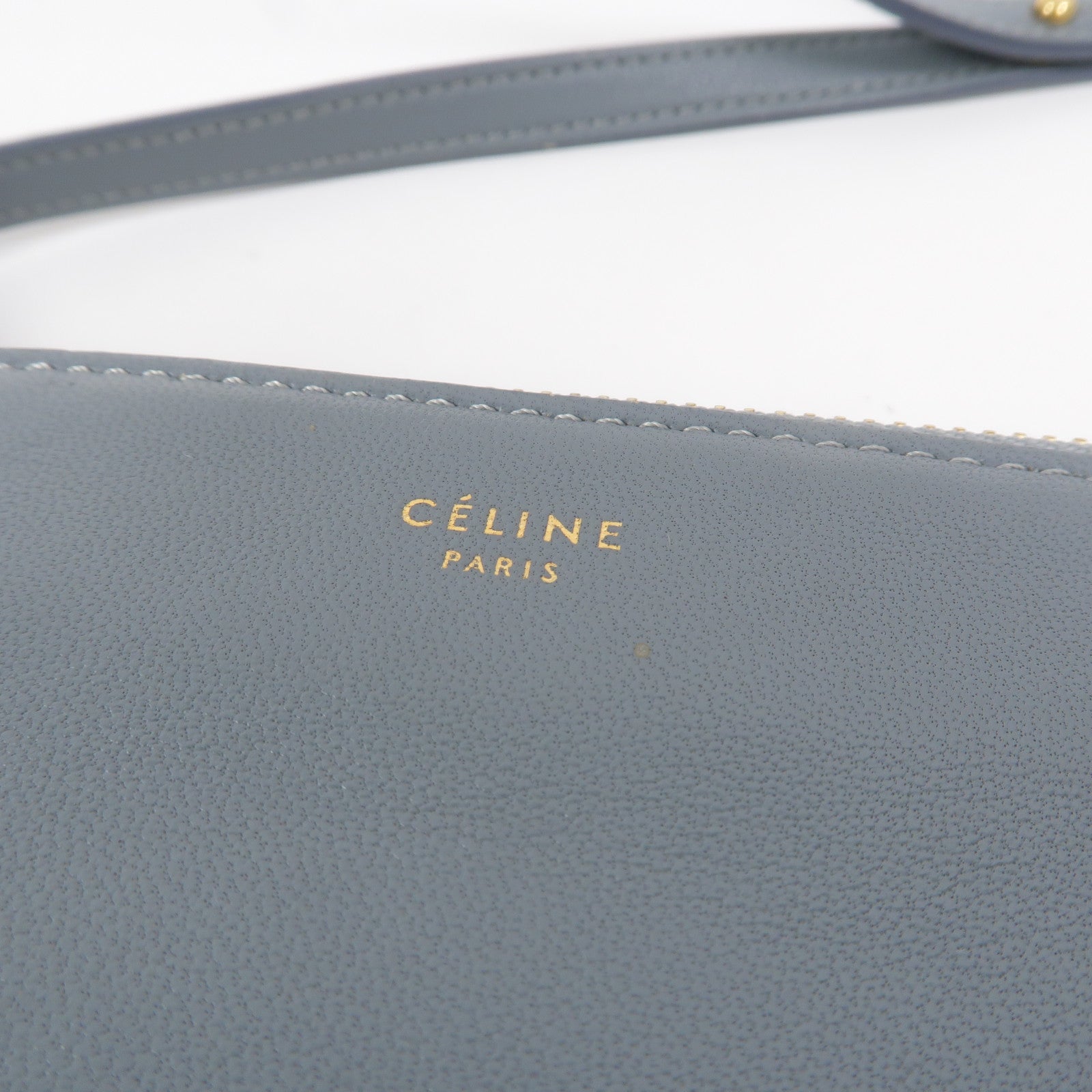 CELINE 牛皮皮革Trio肩背袋