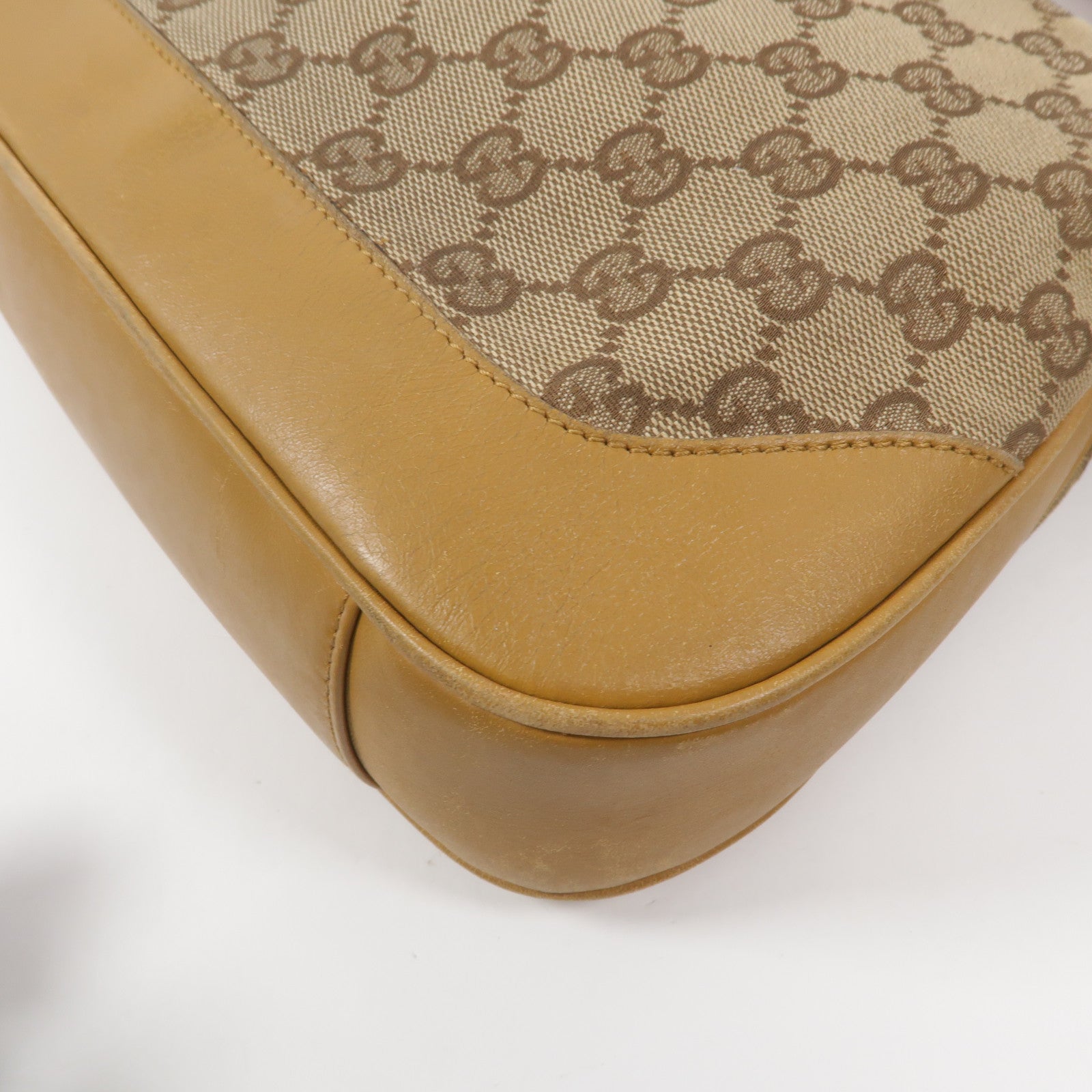 GUCCI 帆布Bamboo 2 Way Shoulder手挽肩背兩用袋