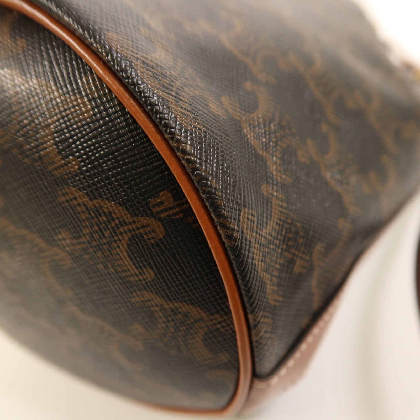 CELINE 塗層帆布Triomphe Bag金扣肩背袋