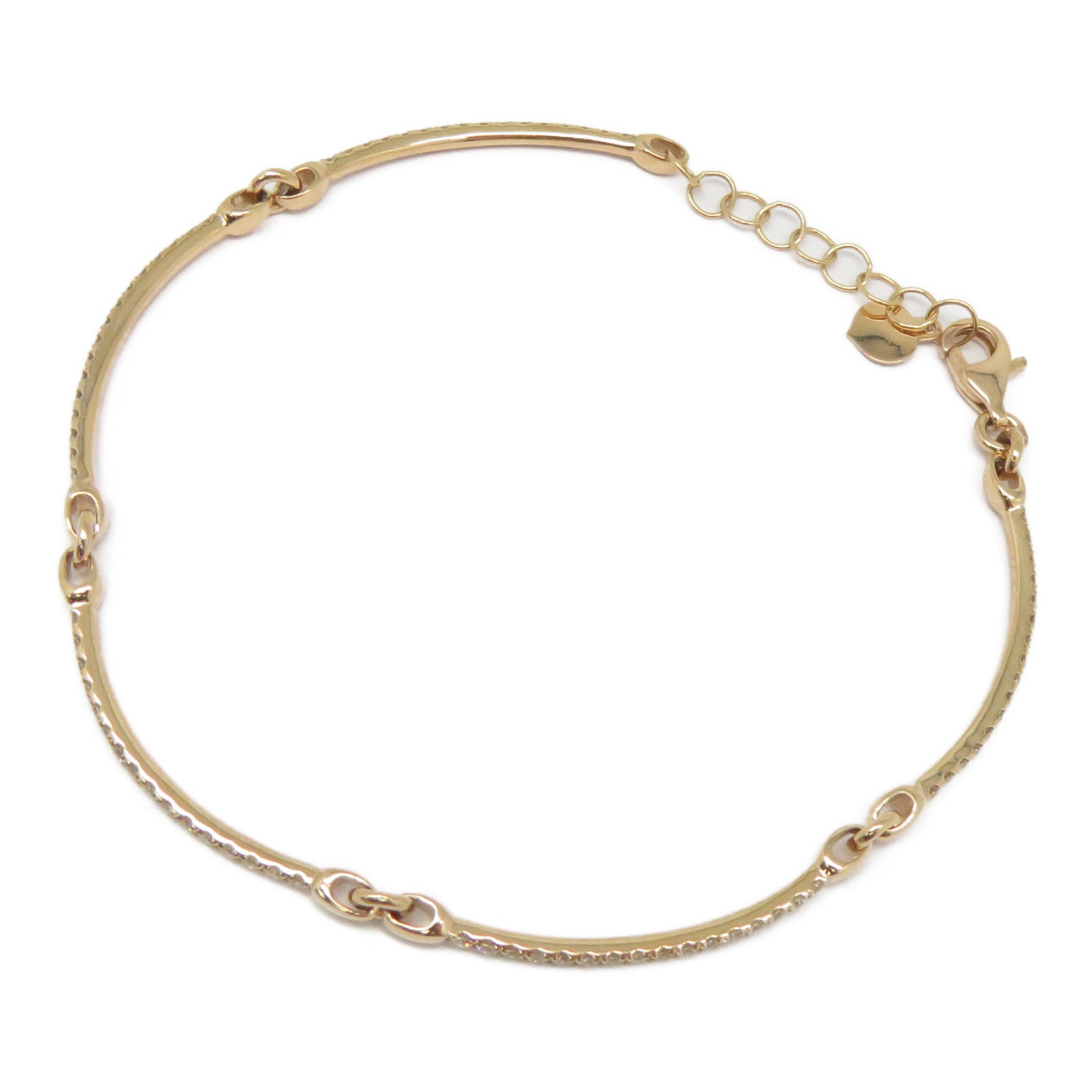 JEWELRY 【激減優惠】18K玫瑰金Diamond Bracelet 0.735ct鑽石手鏈粉金色