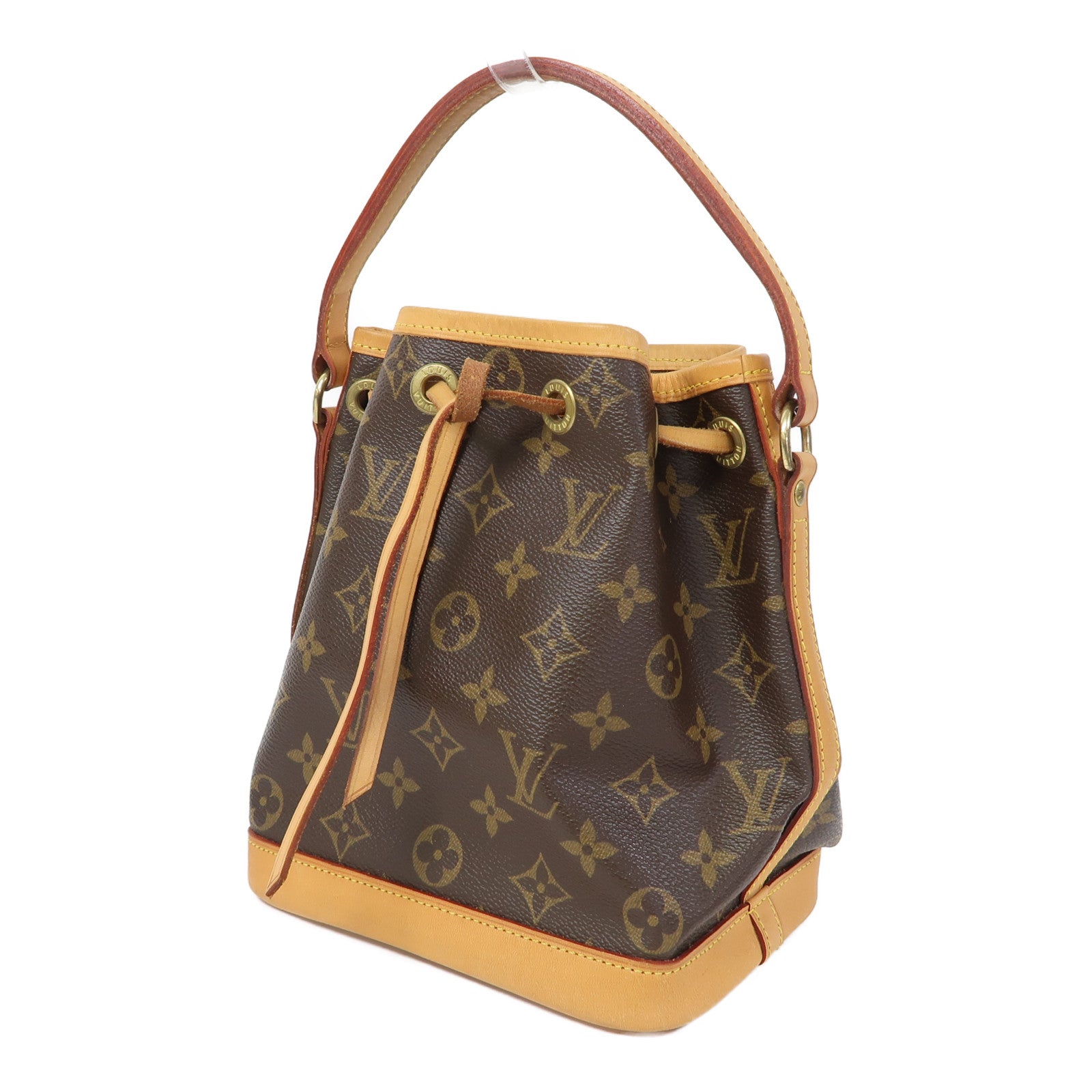 LOUIS VUITTON Monogram Mini Noe金扣手挽袋啡色