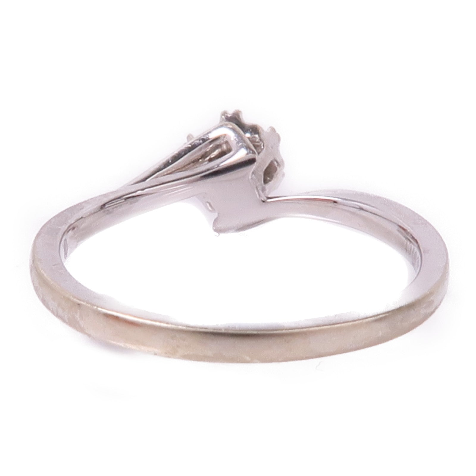 JEWELRY 【激減優惠】18K白金Diamond Ring鑽石戒指US#3.75