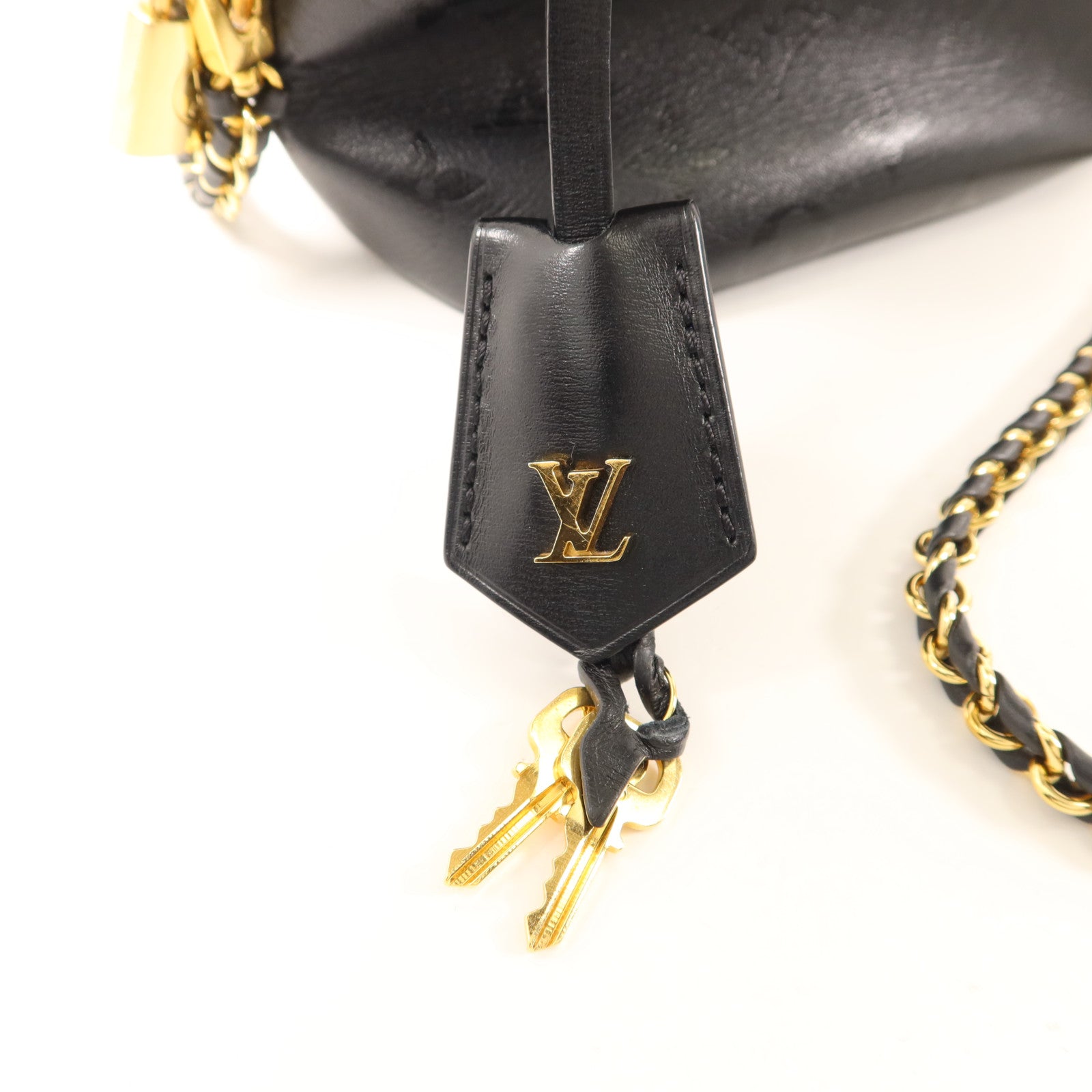 LOUIS VUITTON Monogram Empreinte Vanity Case金扣手挽肩背兩用袋