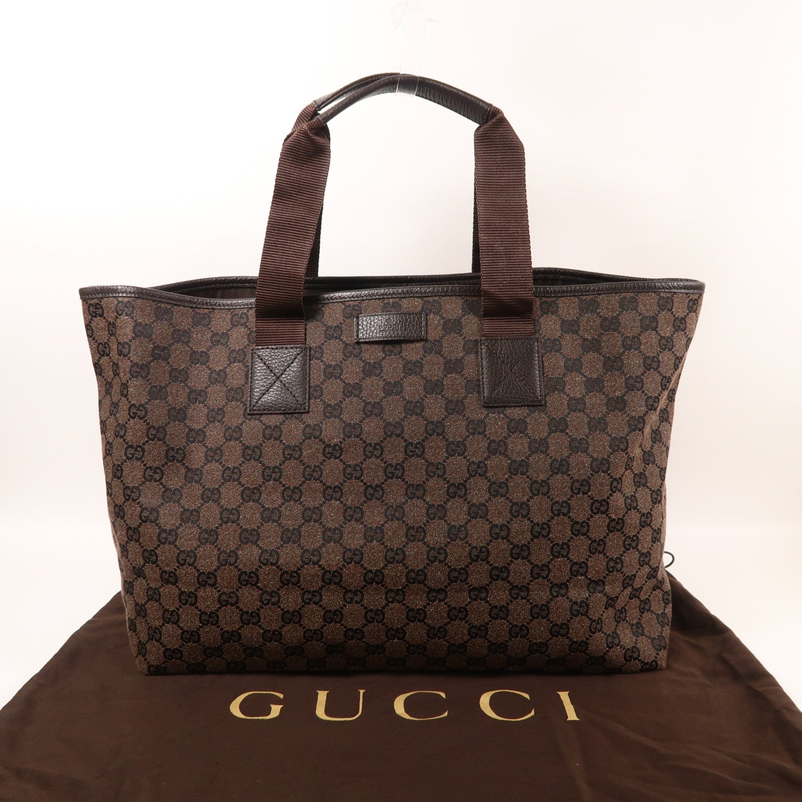 GUCCI 帆布Shoulder Tote肩背袋/手挽袋
