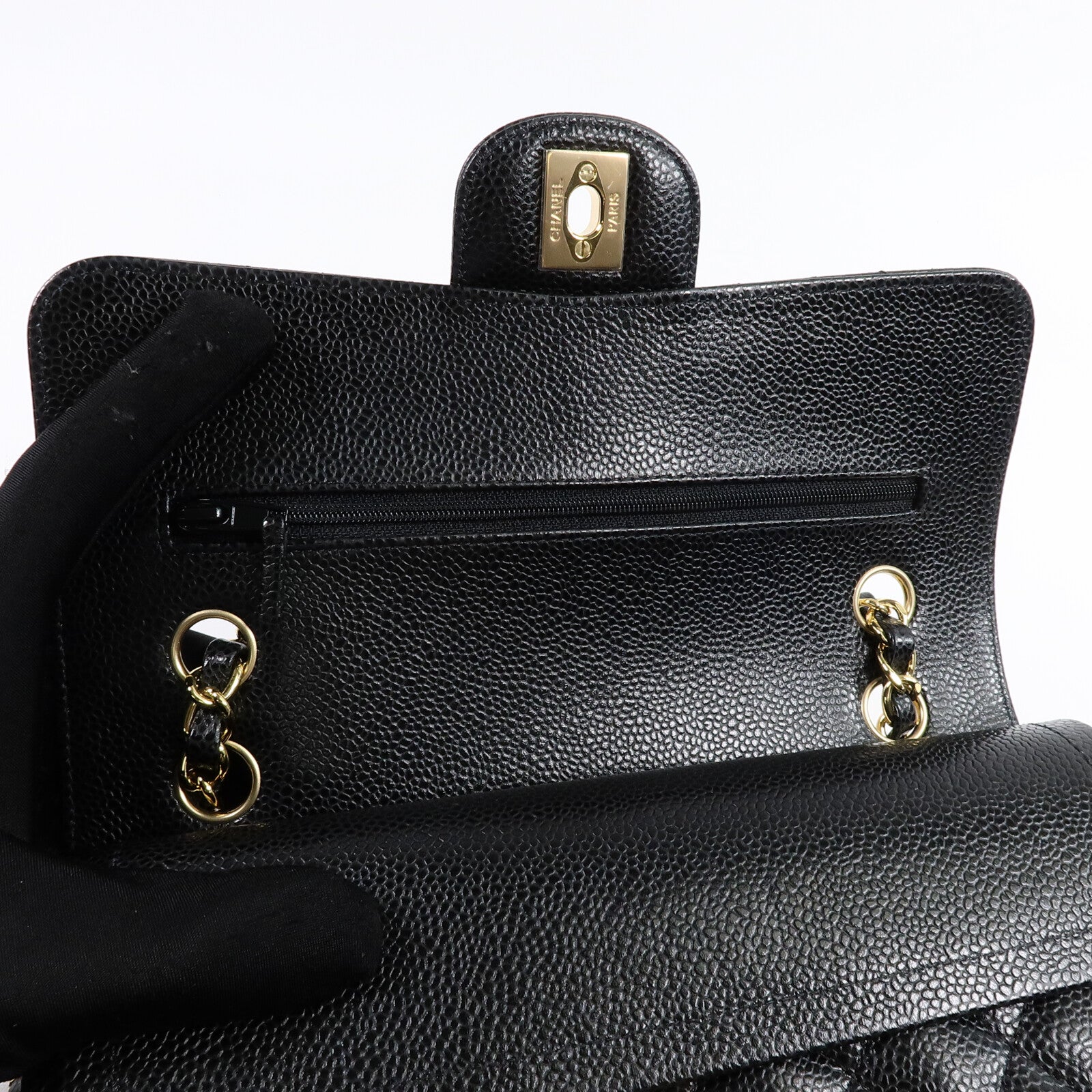 CHANEL 牛皮皮革Classic 23鏈帶肩背袋