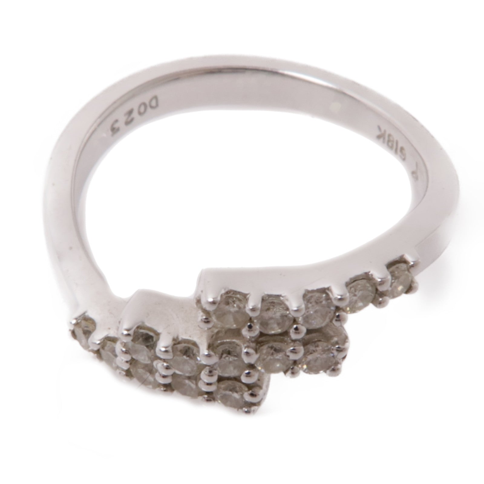 JEWELRY 【激減優惠】18K白金Diamond Ring鑽石戒指US#3.5