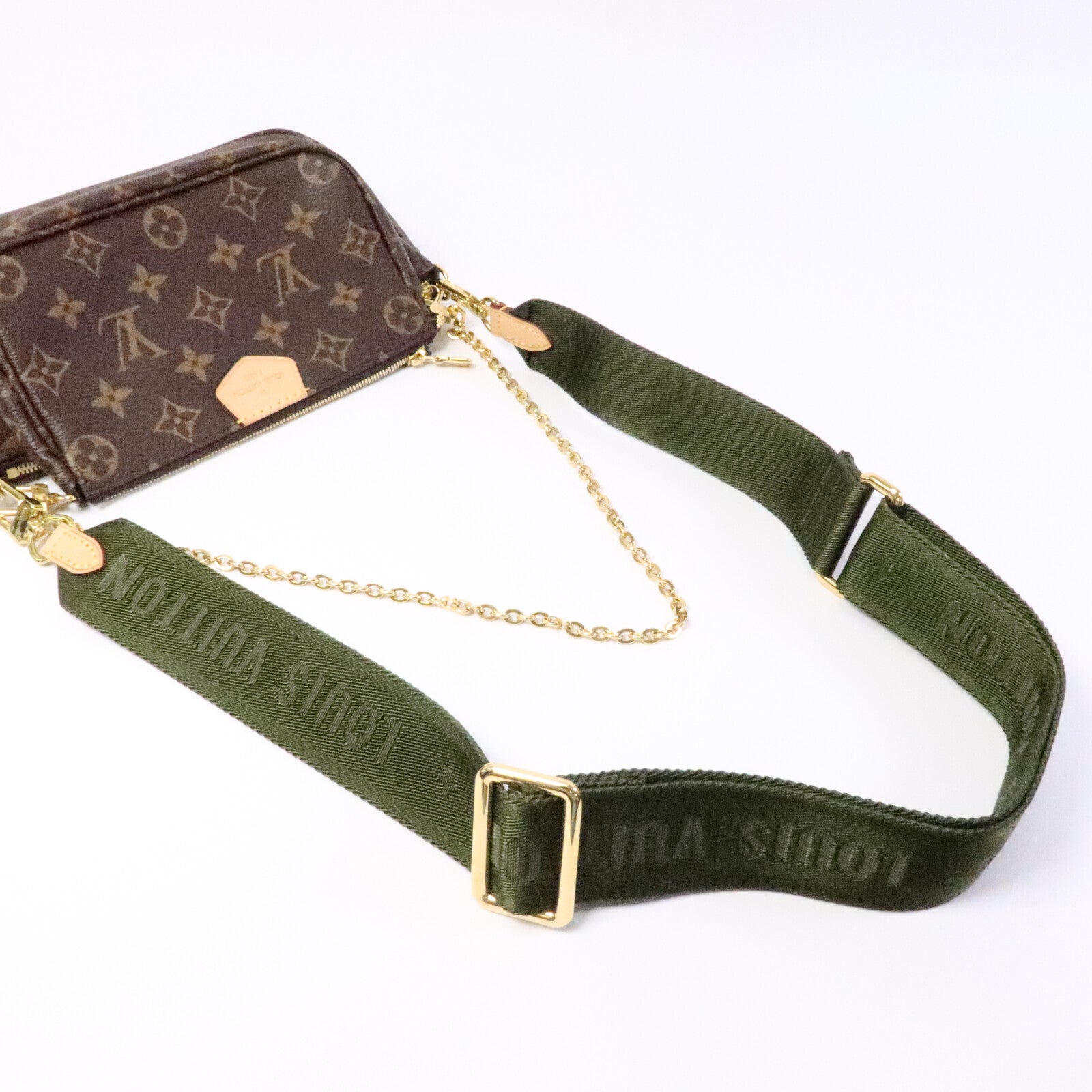 LOUIS VUITTON Monogram Multi Pochette Accessoires金扣肩背袋