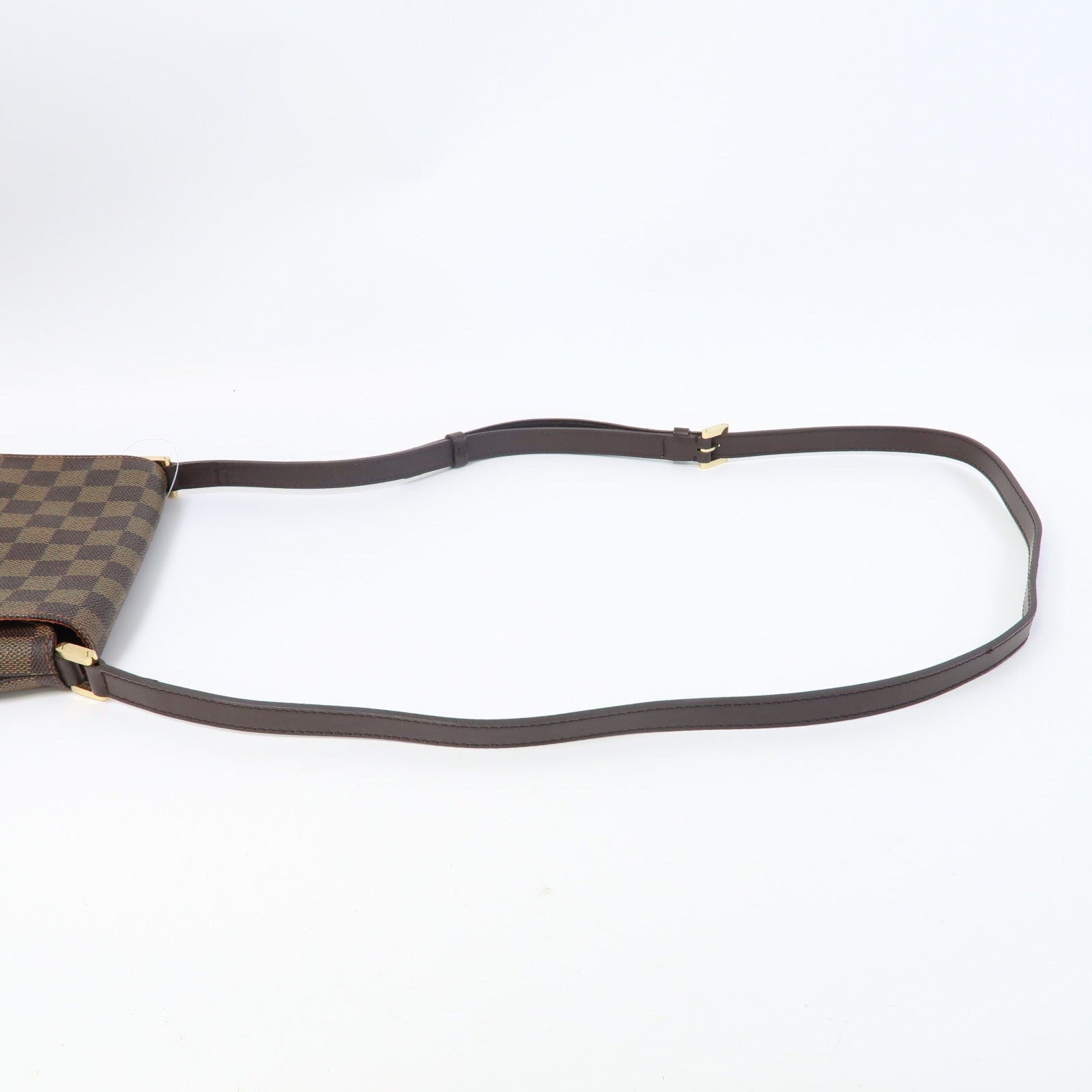 LOUIS VUITTON Damier Musette Salsa Long金扣肩背袋啡色